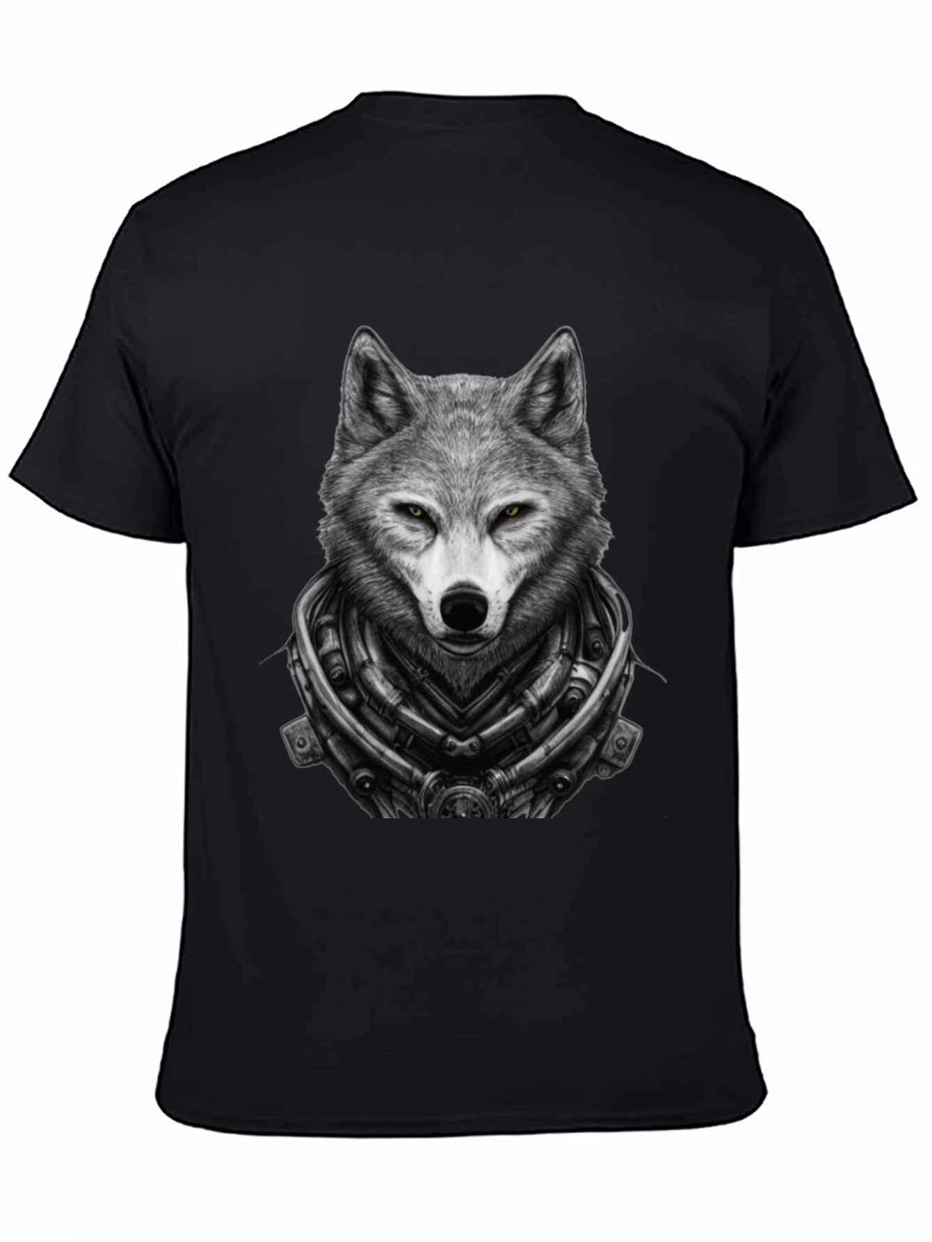 Wolf Cyberpunk T-Shirt - Unique Graphic Tee