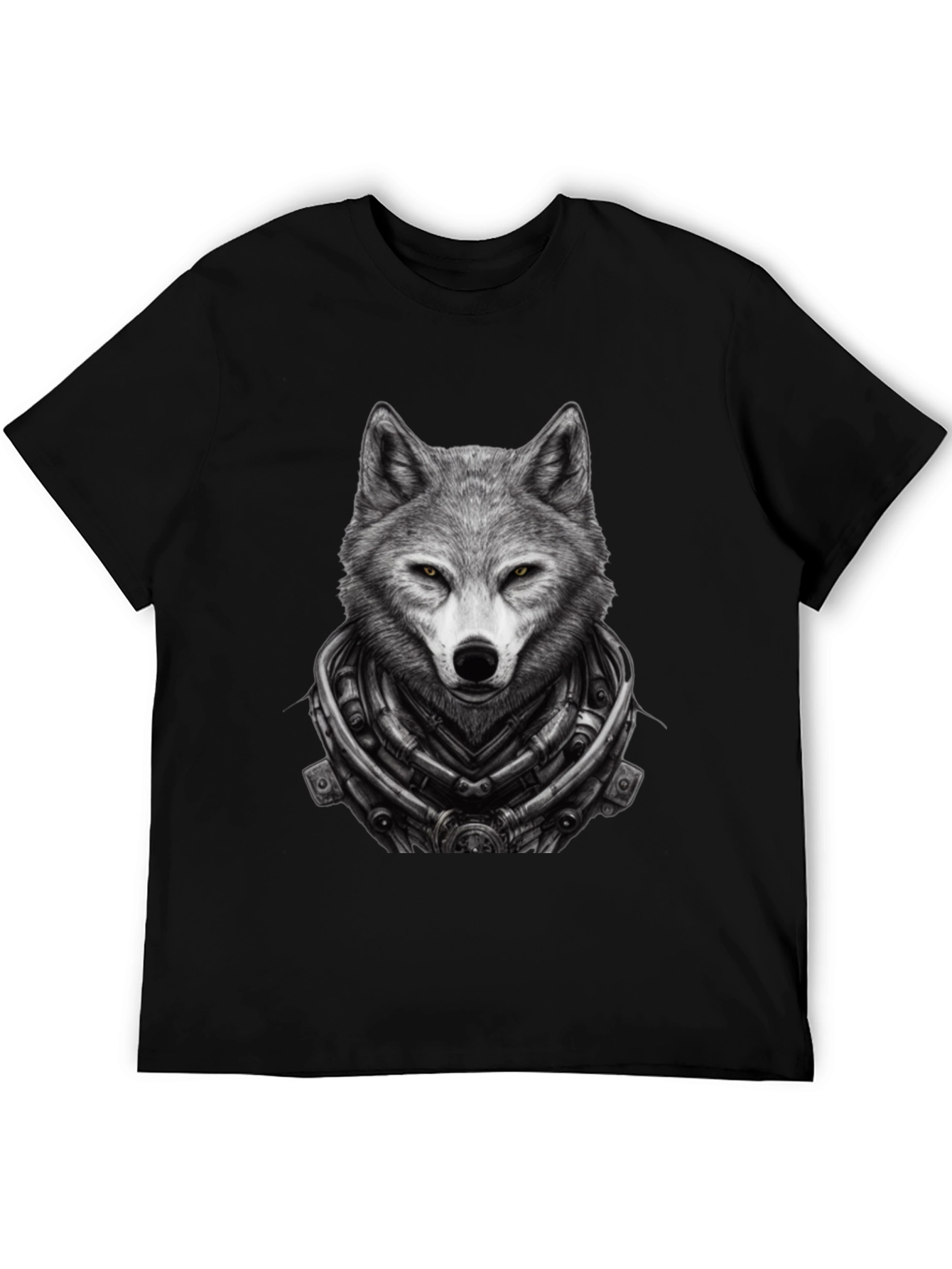 Wolf Cyberpunk T-Shirt - Unique Graphic Tee