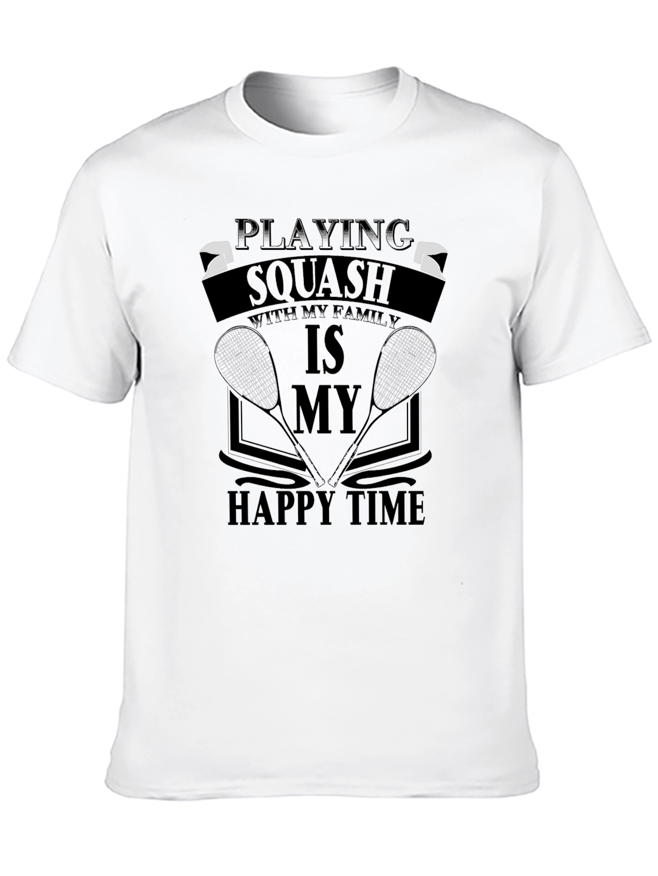 Squash Family Time T-Shirt - Sporty Casual Tee