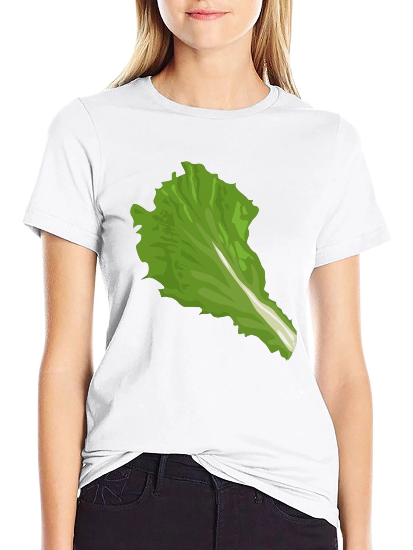 Lettuce Leaf Graphic Tee - Unique Food Lover Shirt