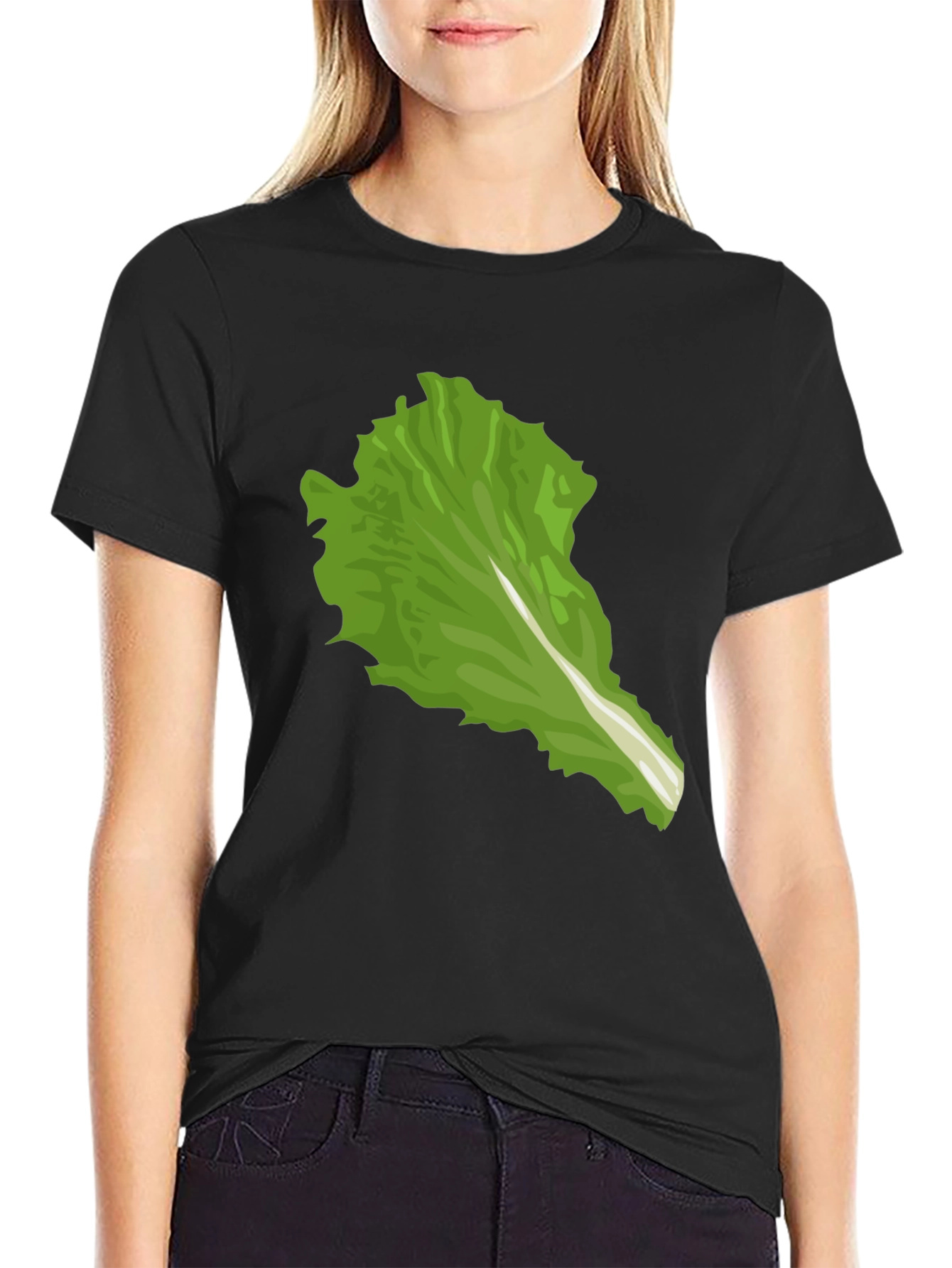 Lettuce Leaf Graphic Tee - Unique Food Lover Shirt