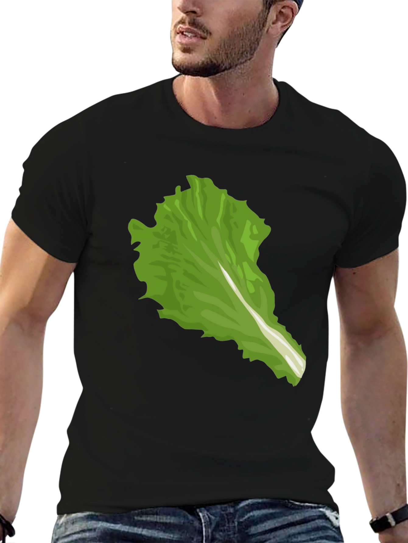 Lettuce Leaf Graphic Tee - Unique Food Lover Shirt