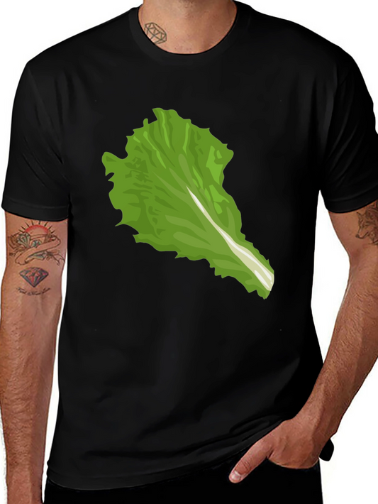 Lettuce Leaf Graphic Tee - Unique Food Lover Shirt