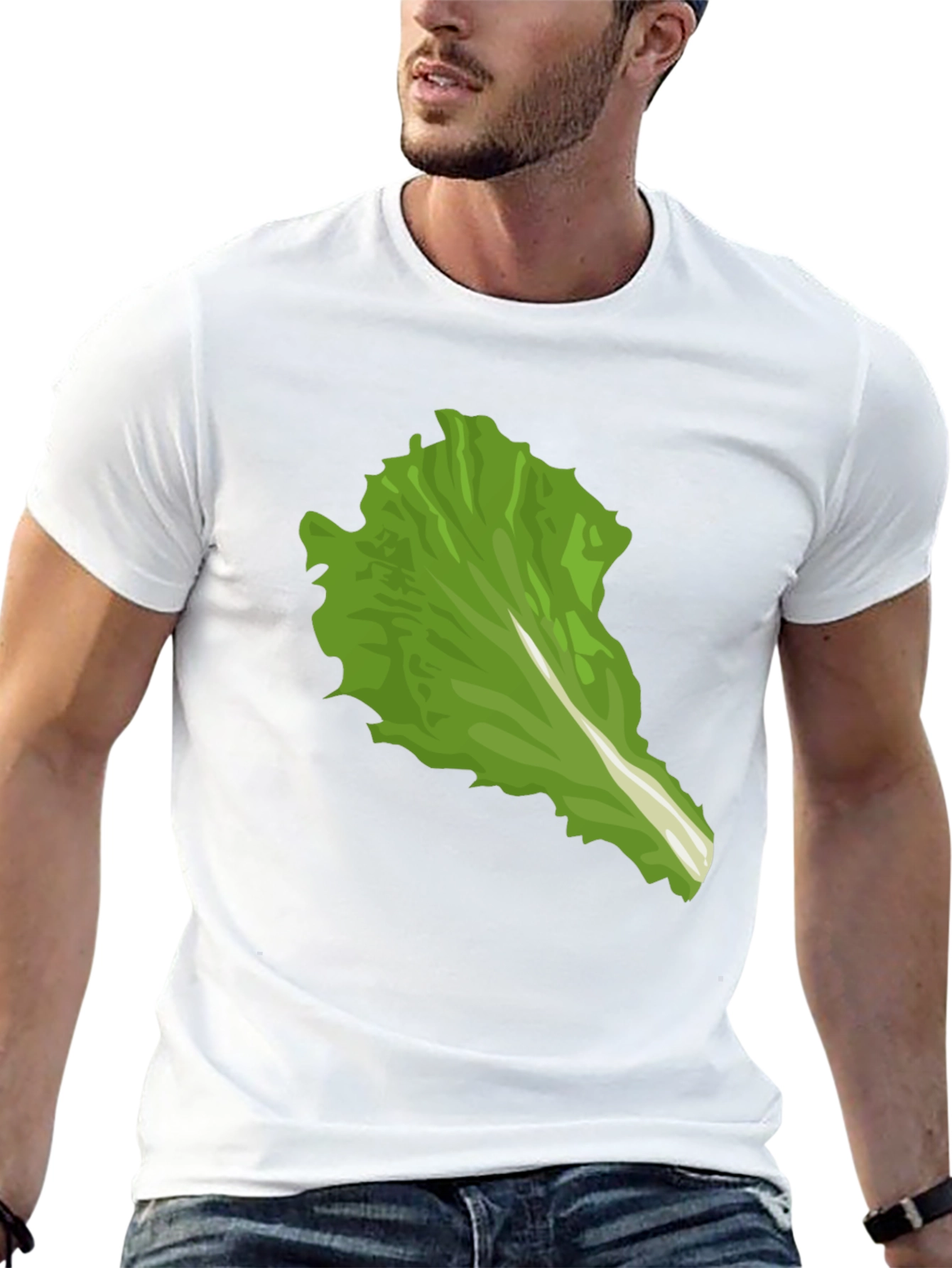 Lettuce Leaf Graphic Tee - Unique Food Lover Shirt