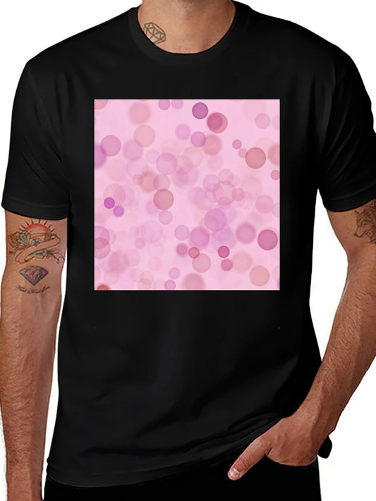 Pink Bokeh Pattern T-Shirt - Soft Style