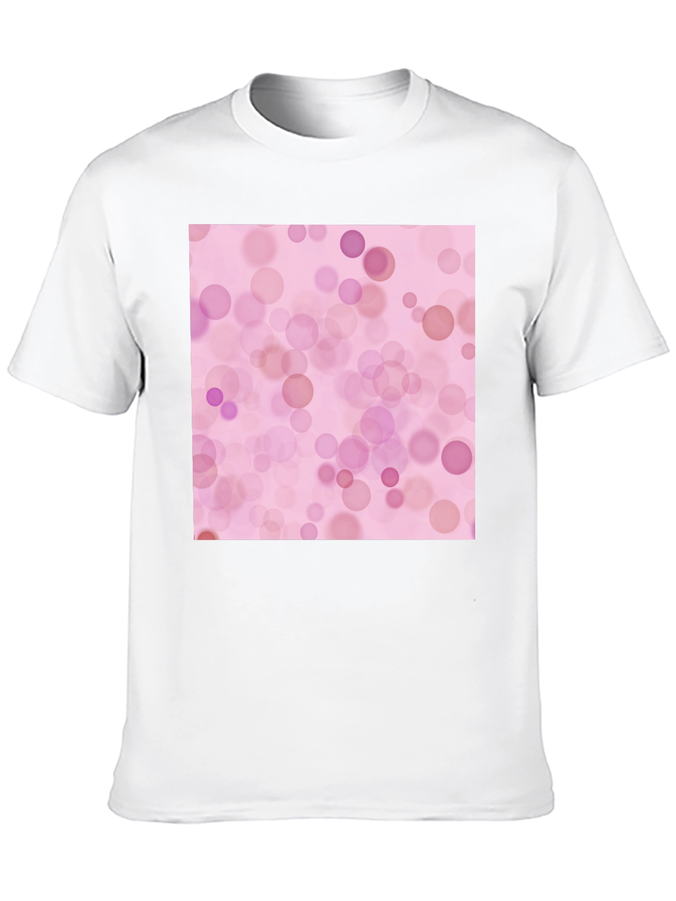 Pink Bokeh Pattern T-Shirt - Soft Style