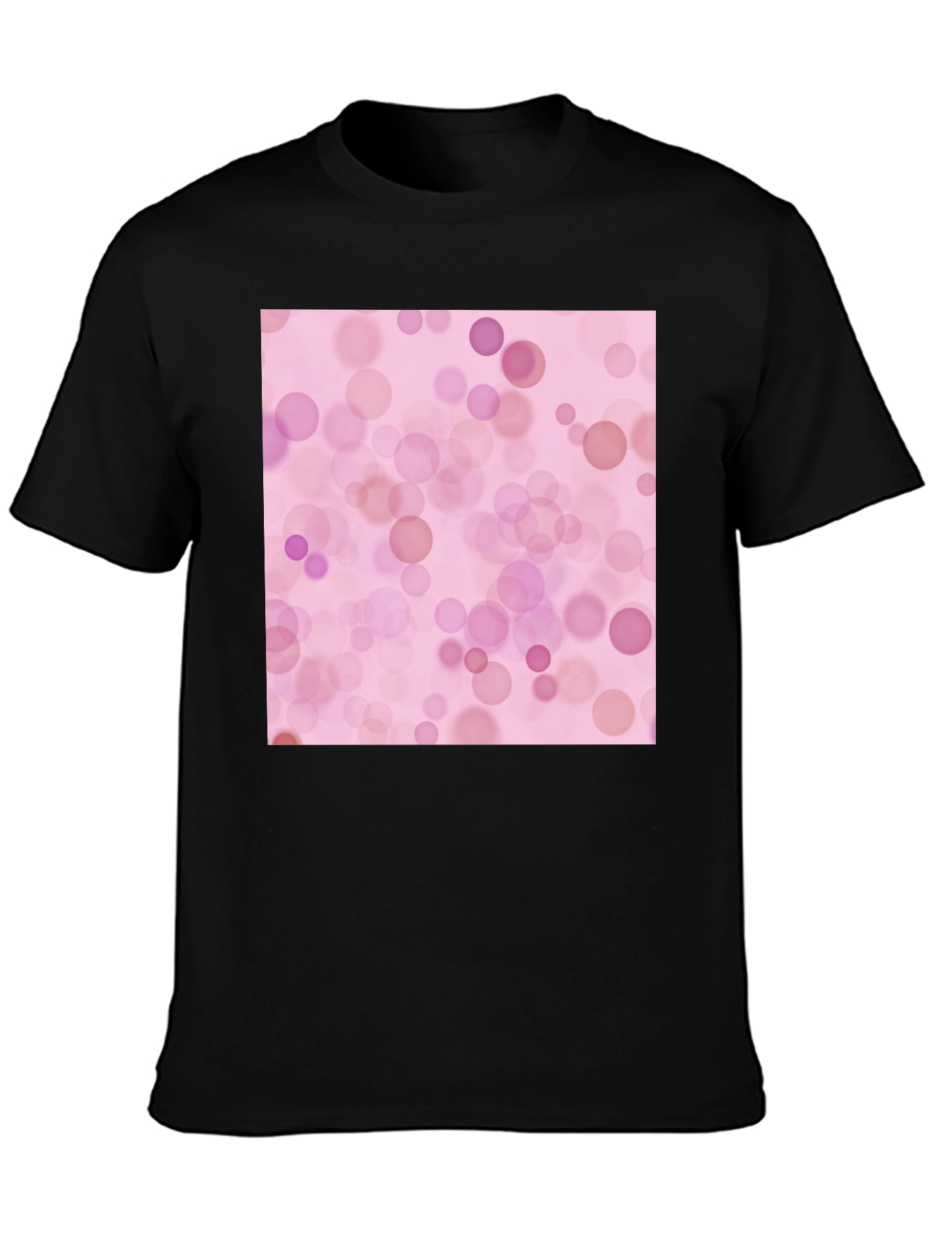 Pink Bokeh Pattern T-Shirt - Soft Style