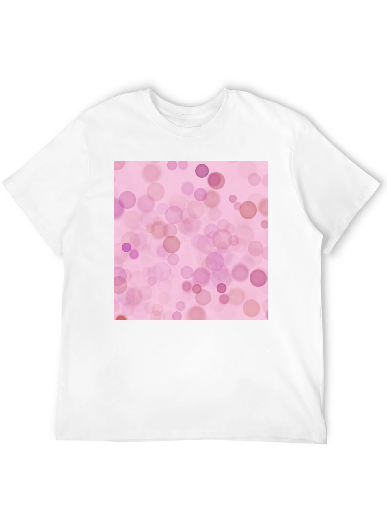 Pink Bokeh Pattern T-Shirt - Soft Style