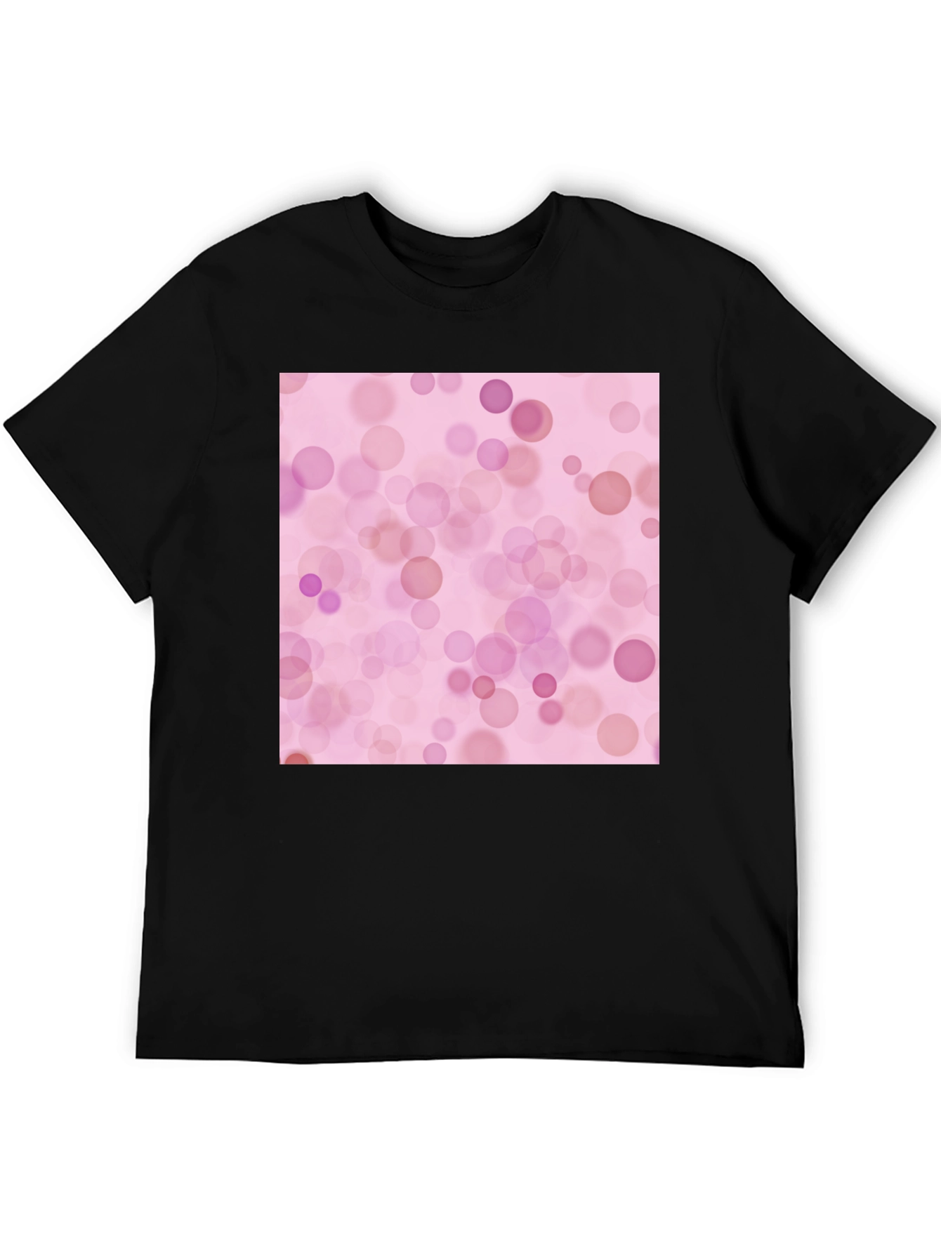 Pink Bokeh Pattern T-Shirt - Soft Style