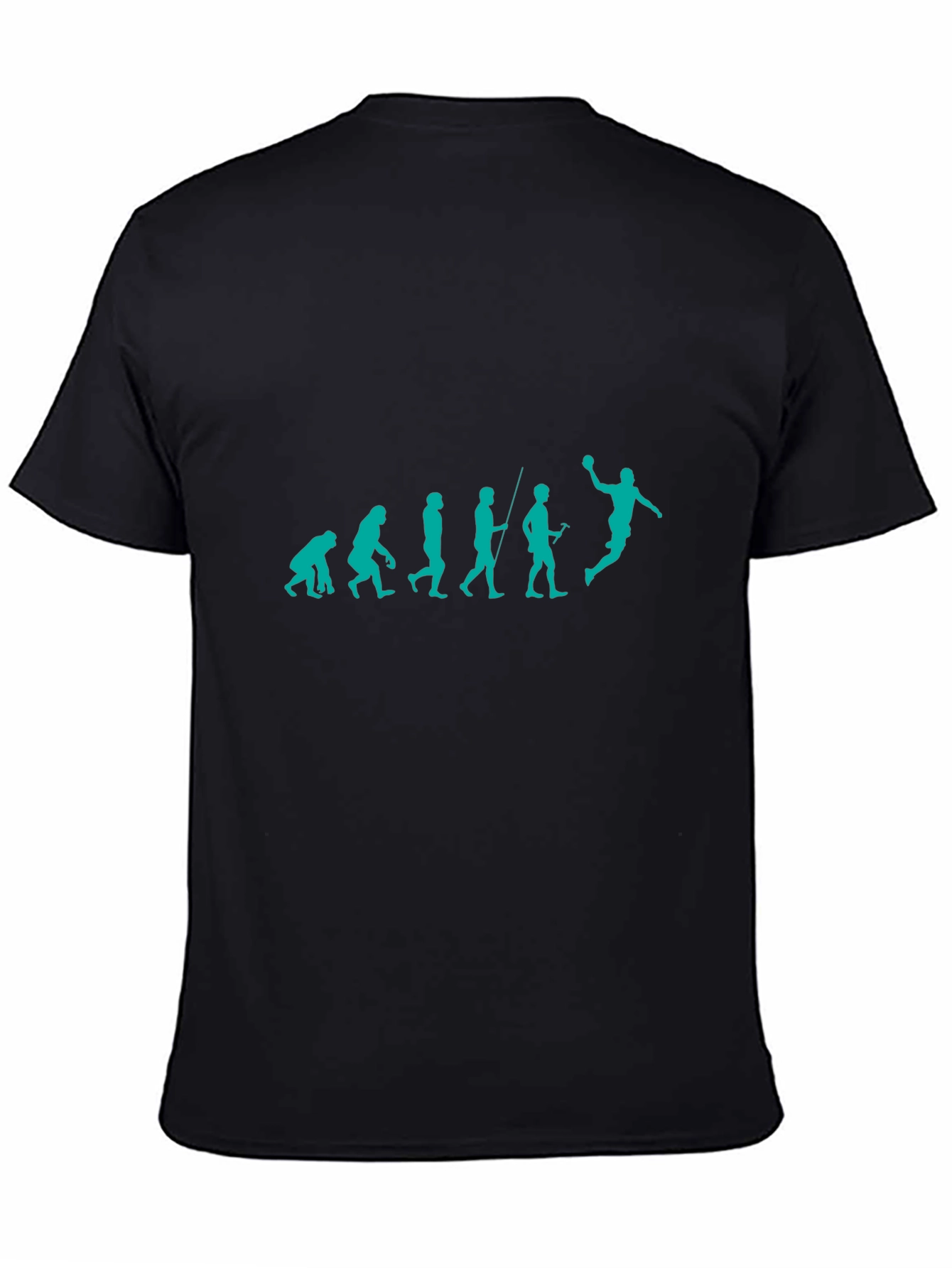 Evolution of Handball Black T-Shirt