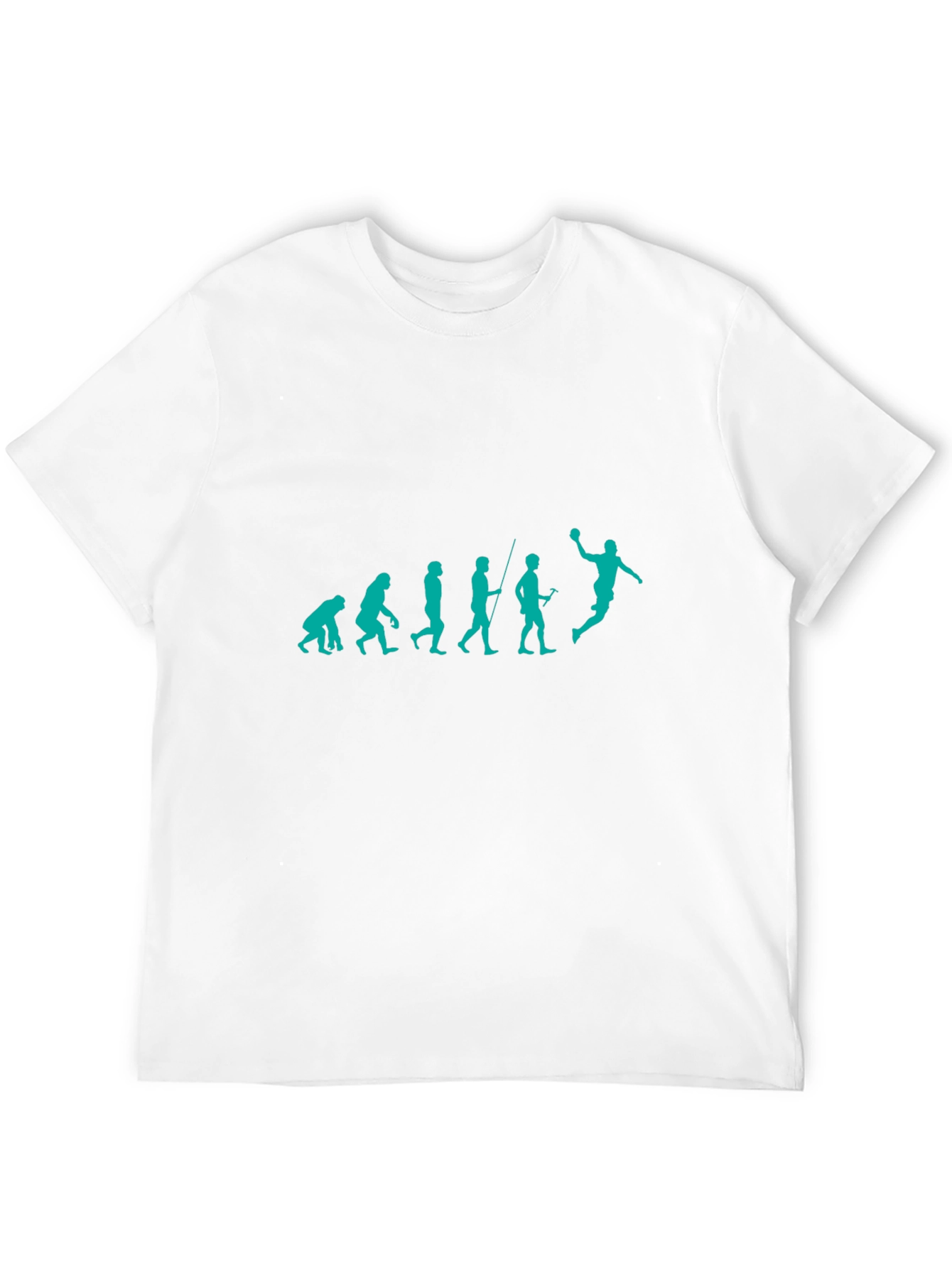 Evolution of Handball Black T-Shirt