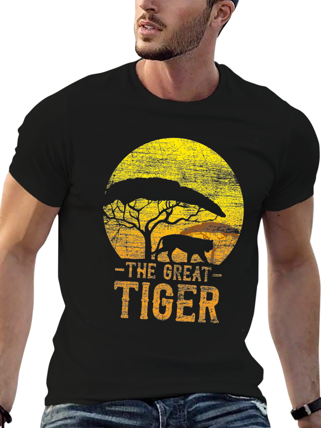 The Great Tiger Graphic Tee - Black T-Shirt