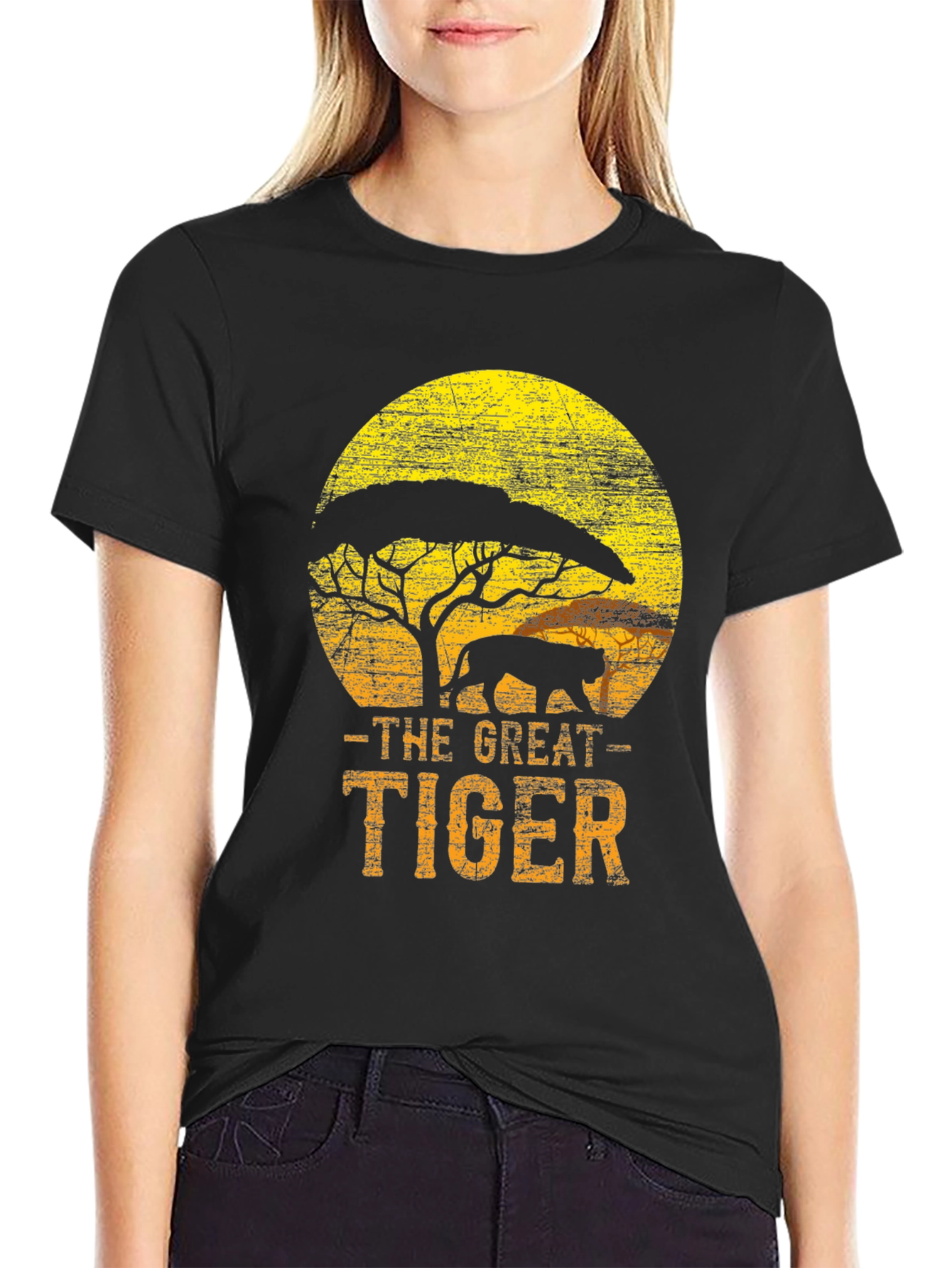 The Great Tiger Graphic Tee - Black T-Shirt
