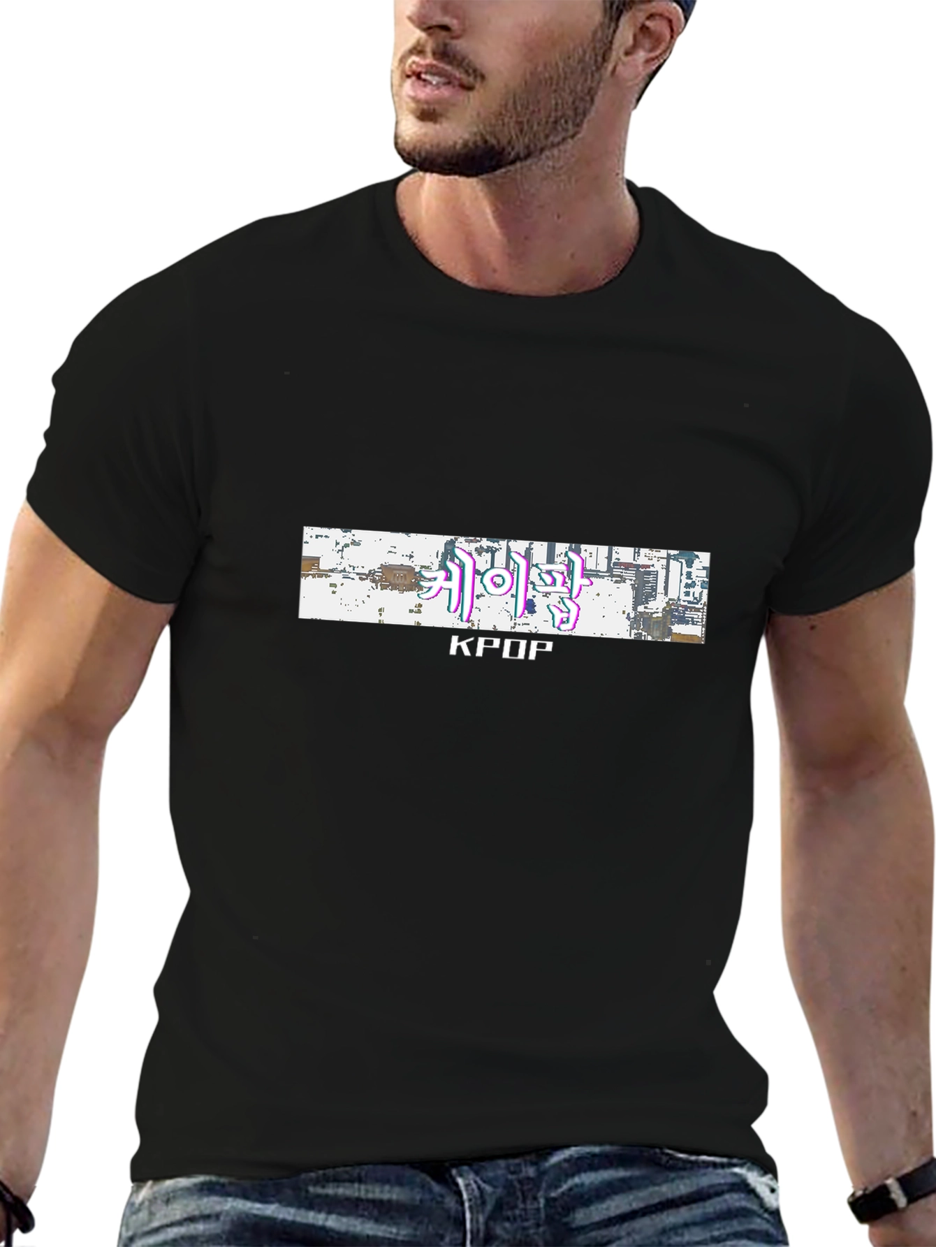 KPOP Black Graphic Tee