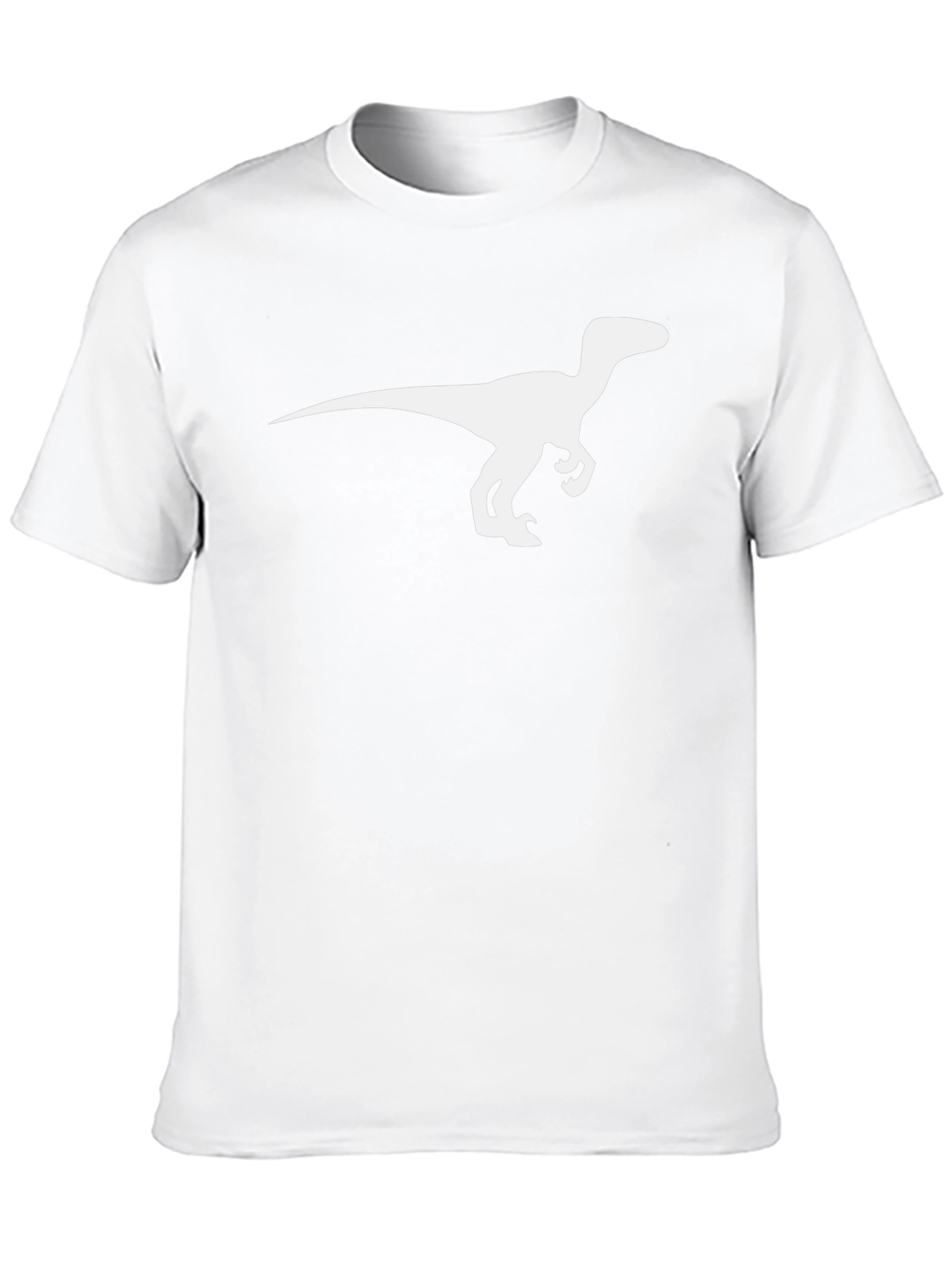 Dinosaur Raptor Graphic Tee - Cool Black T-Shirt