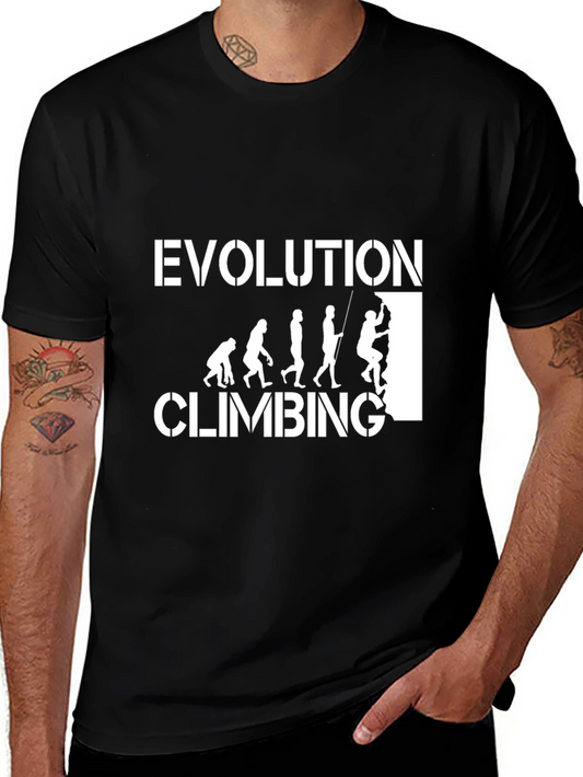 Evolution Climbing T-Shirt - Black Graphic Tee