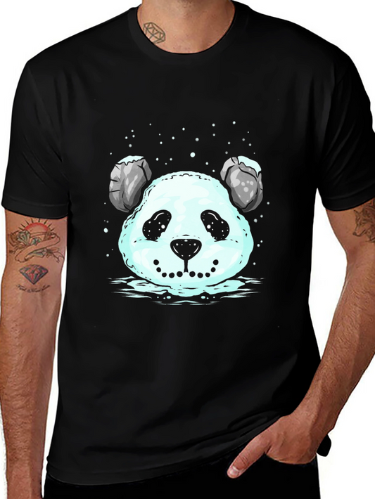 Panda Snowball Graphic Tee - Cute & Unique Design