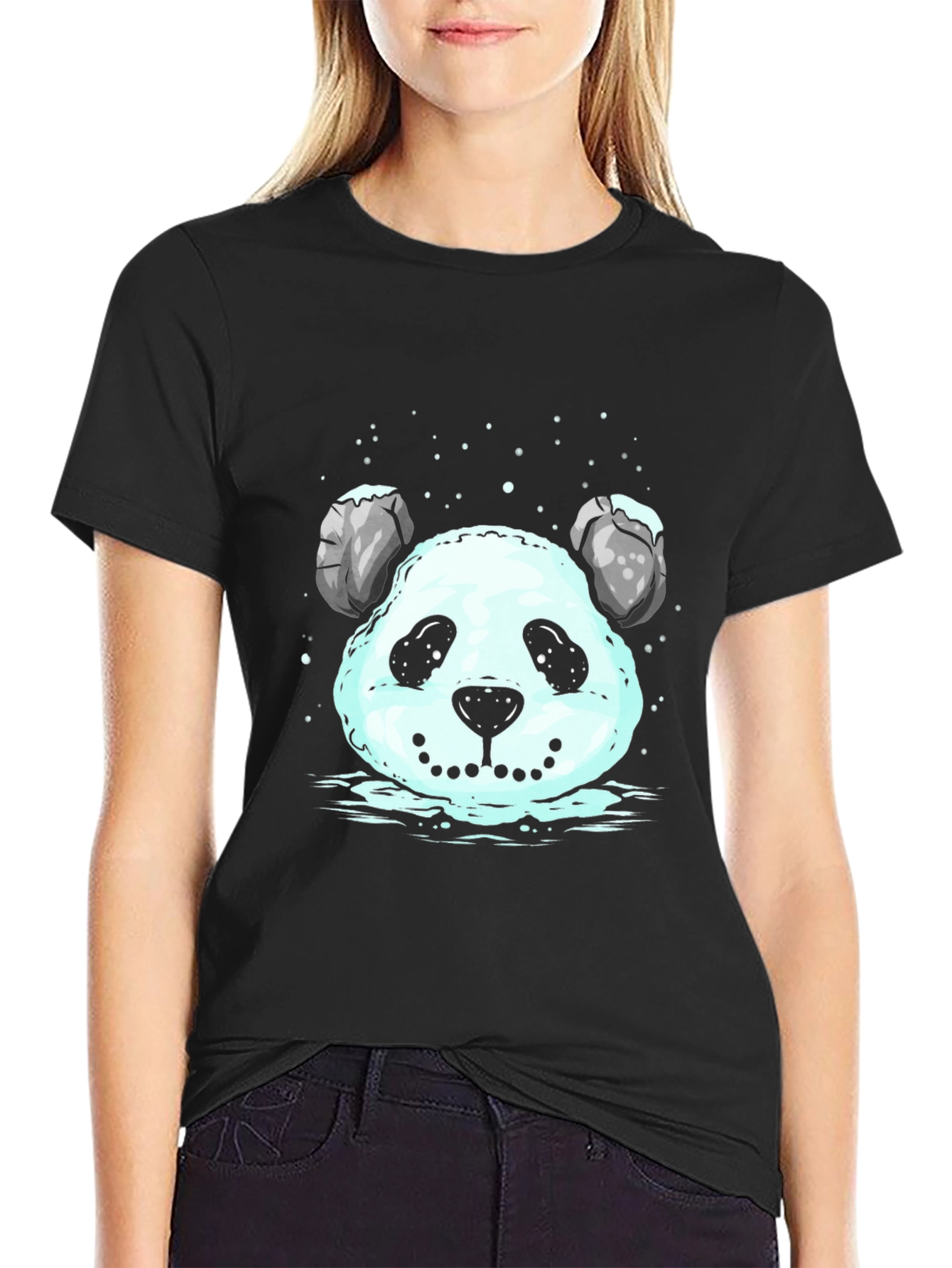 Panda Snowball Graphic Tee - Cute & Unique Design