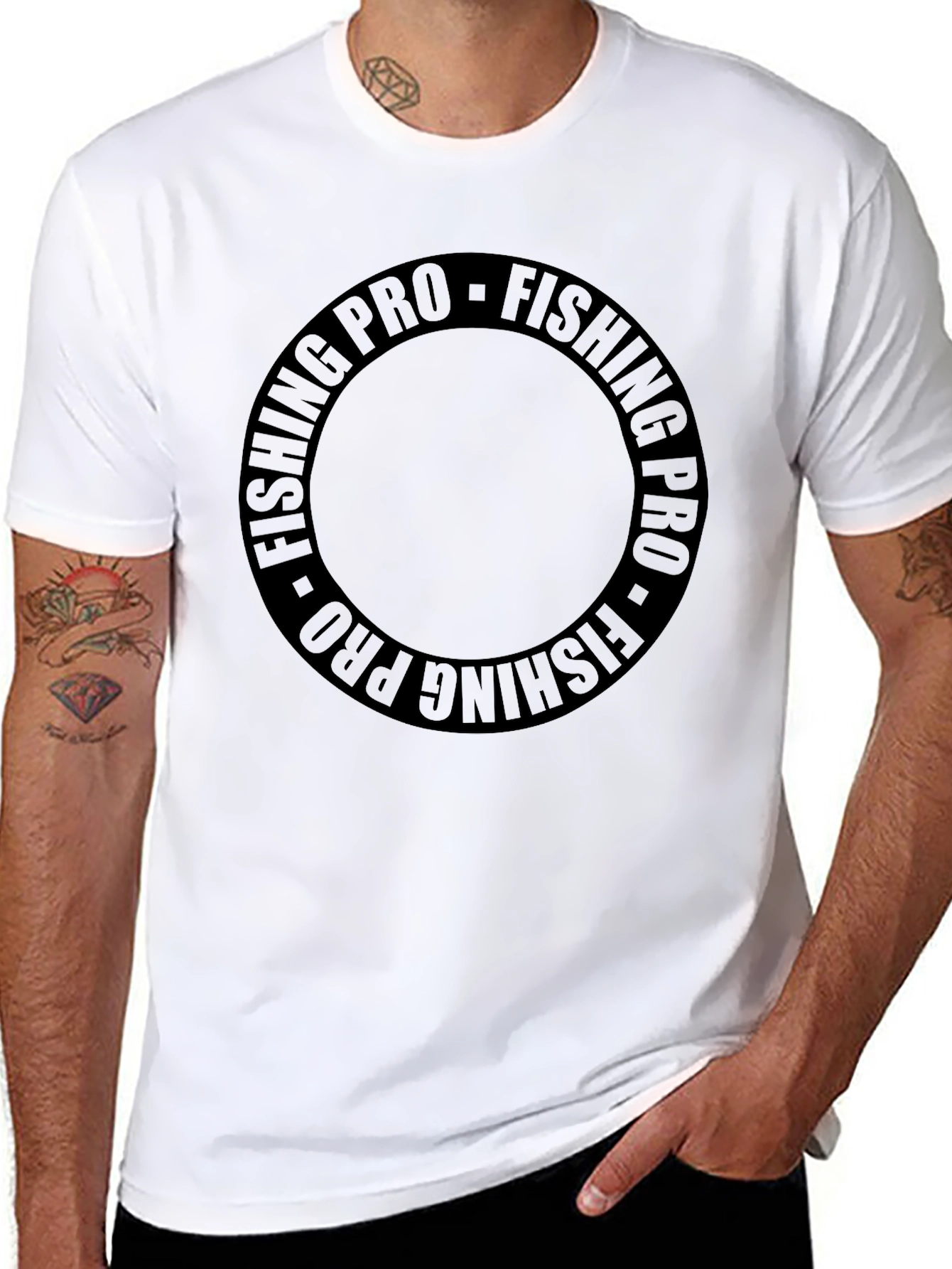 Fishing Pro T-Shirt - Circle Design