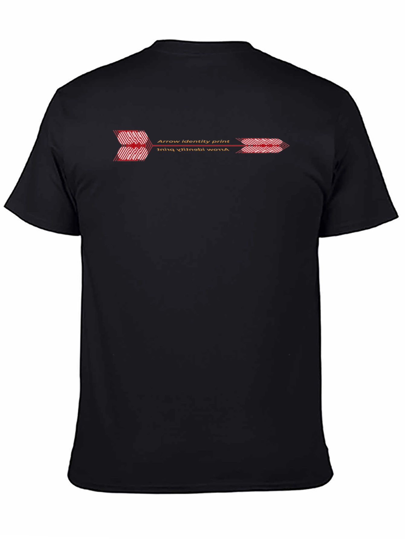 Arrow Identity Print Black T-Shirt