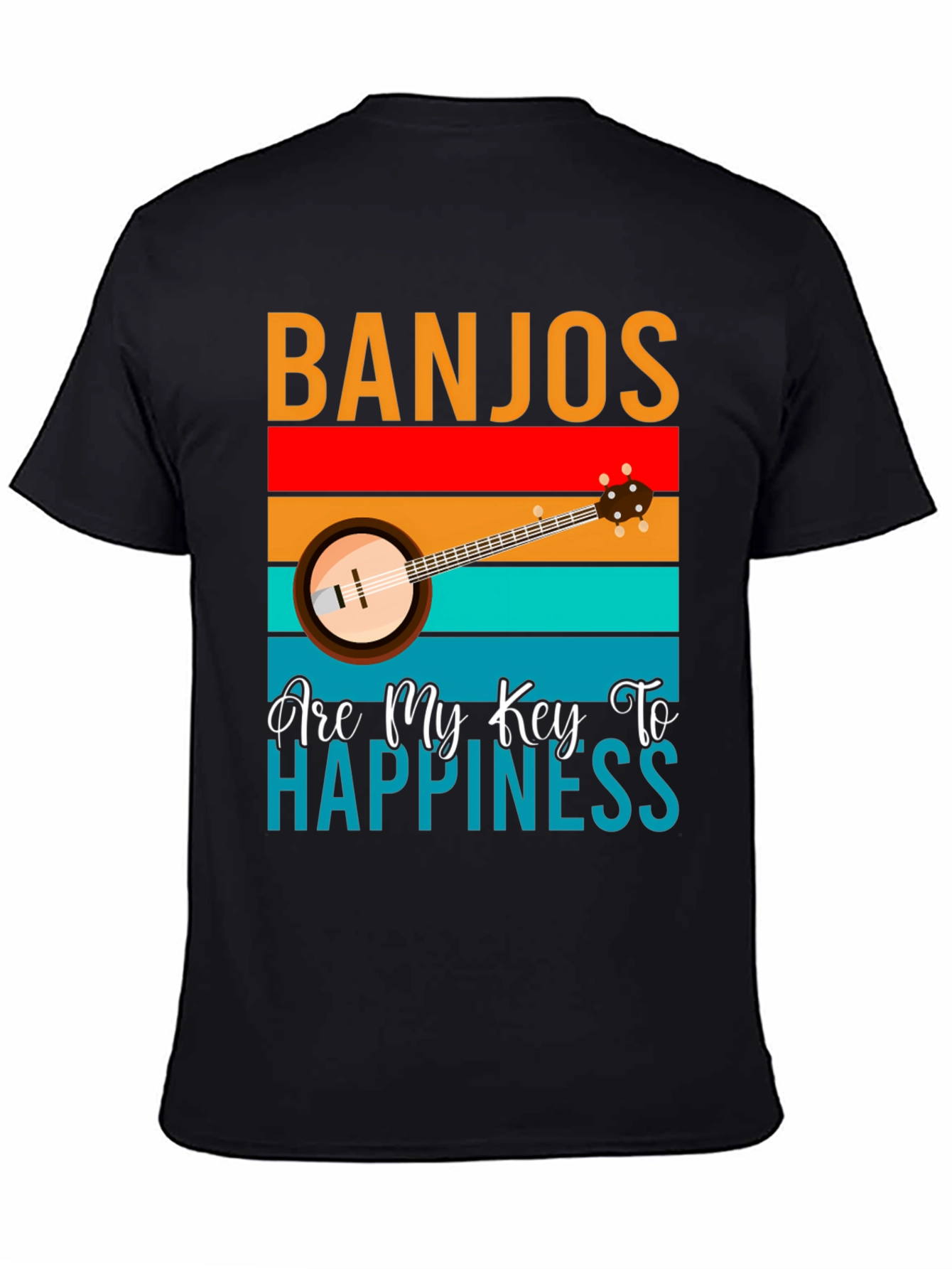 Banjos Are My Key To Happiness T-Shirt