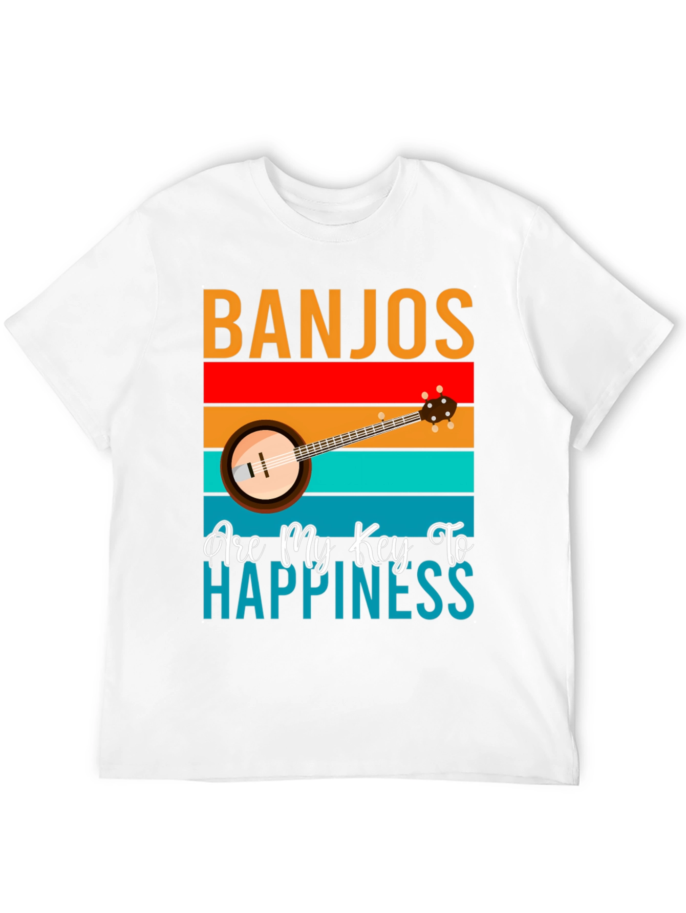 Banjos Are My Key To Happiness T-Shirt
