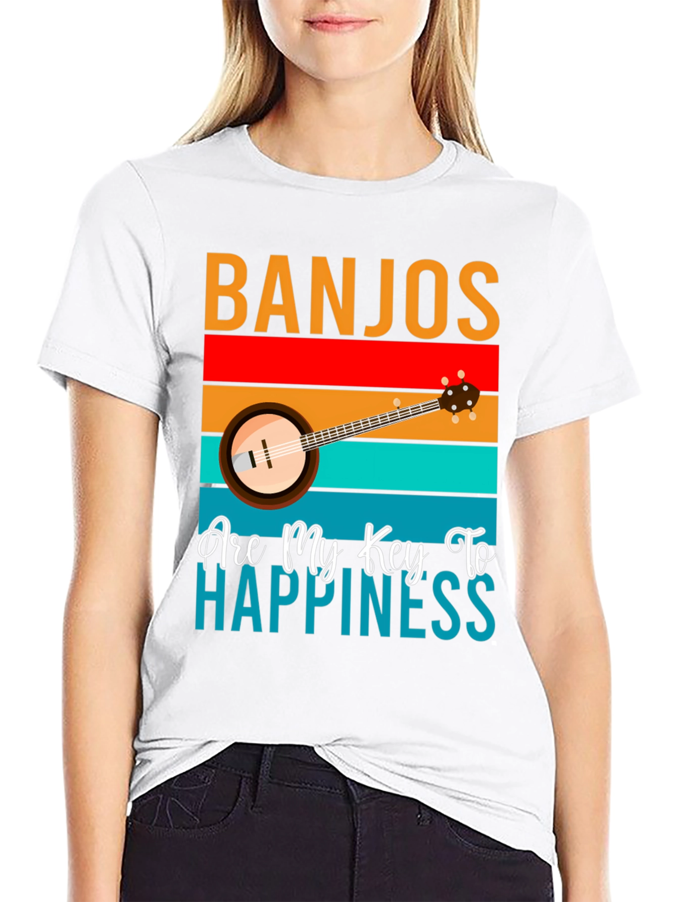 Banjos Are My Key To Happiness T-Shirt