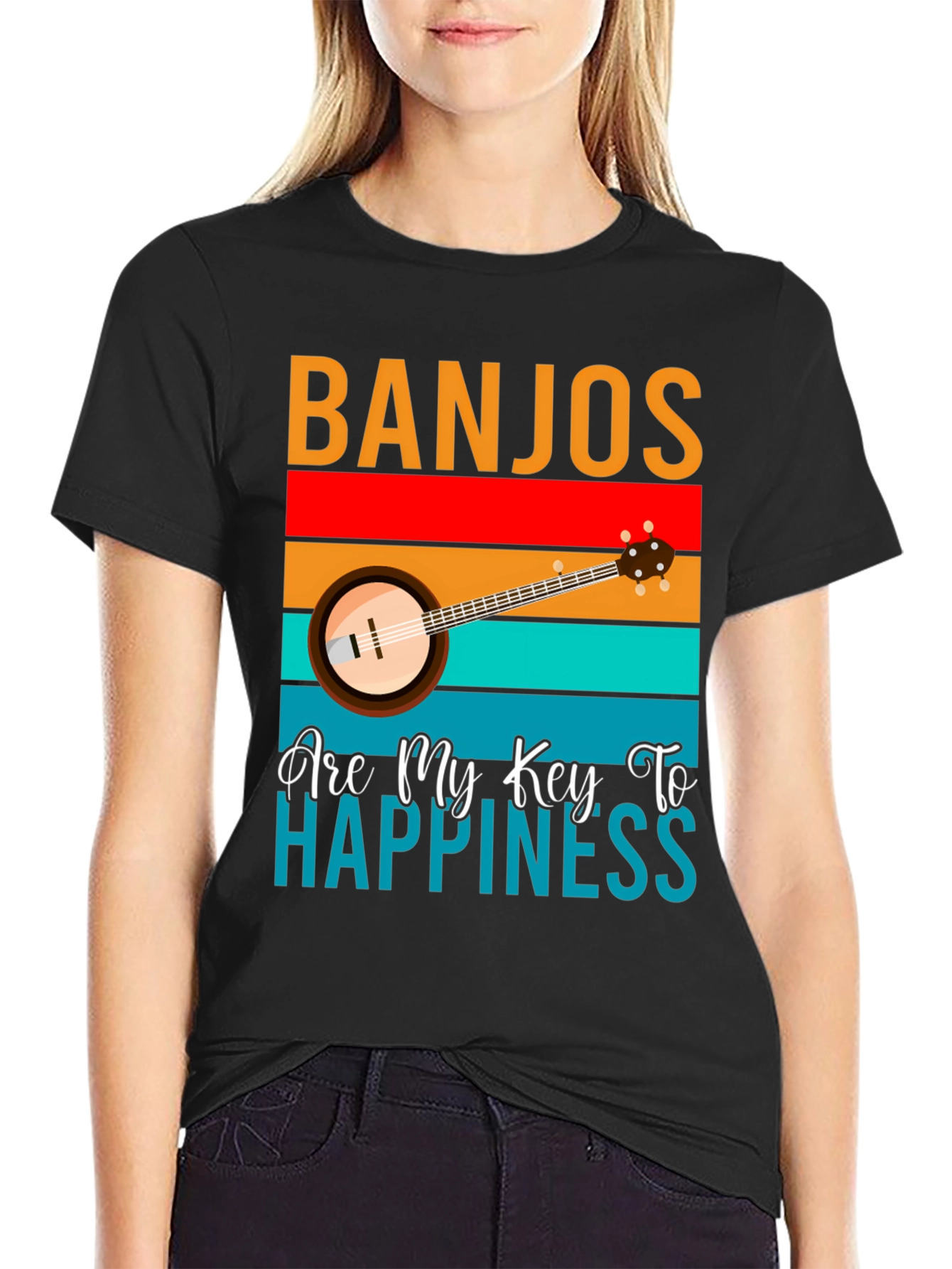 Banjos Are My Key To Happiness T-Shirt