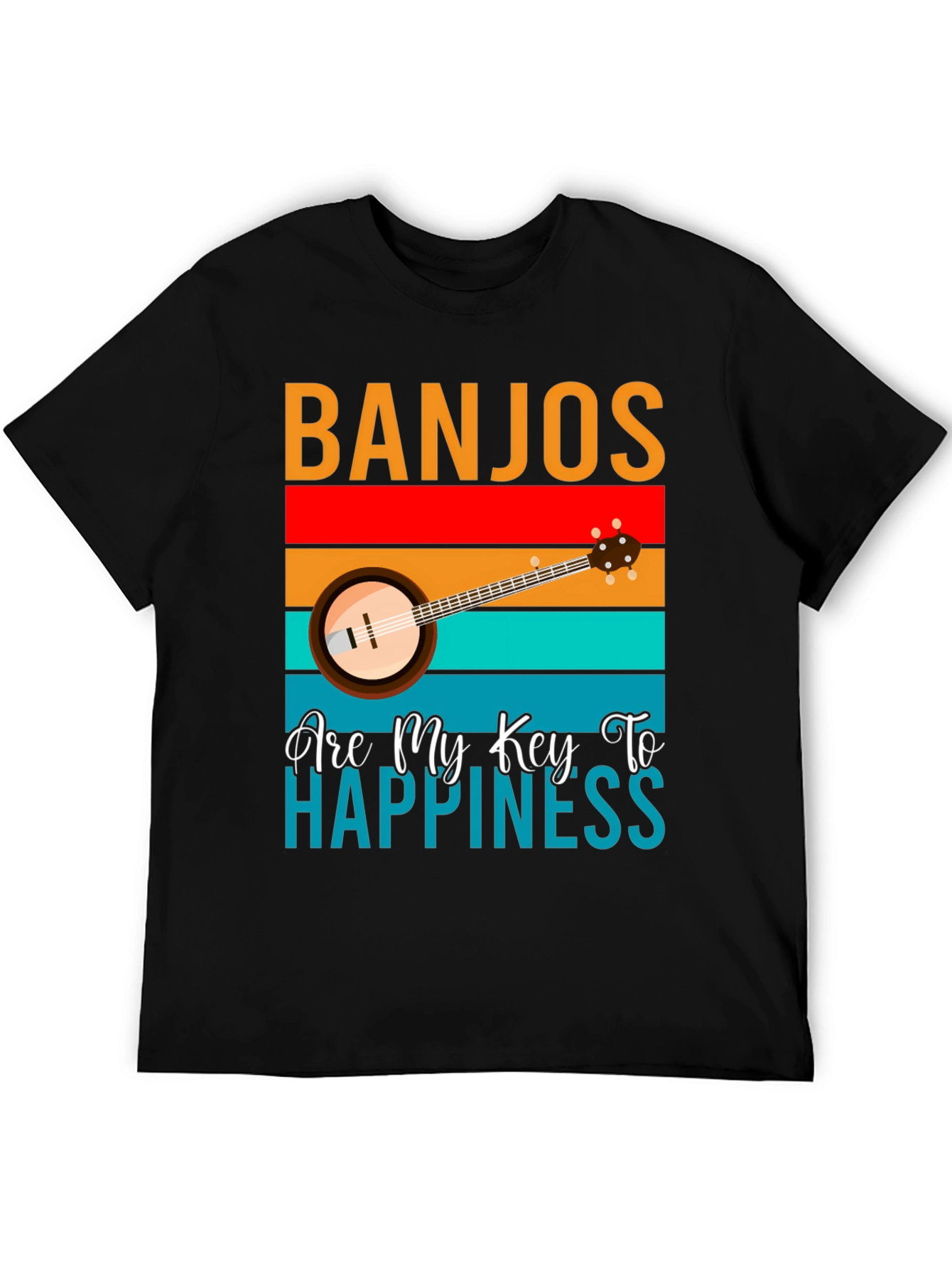 Banjos Are My Key To Happiness T-Shirt