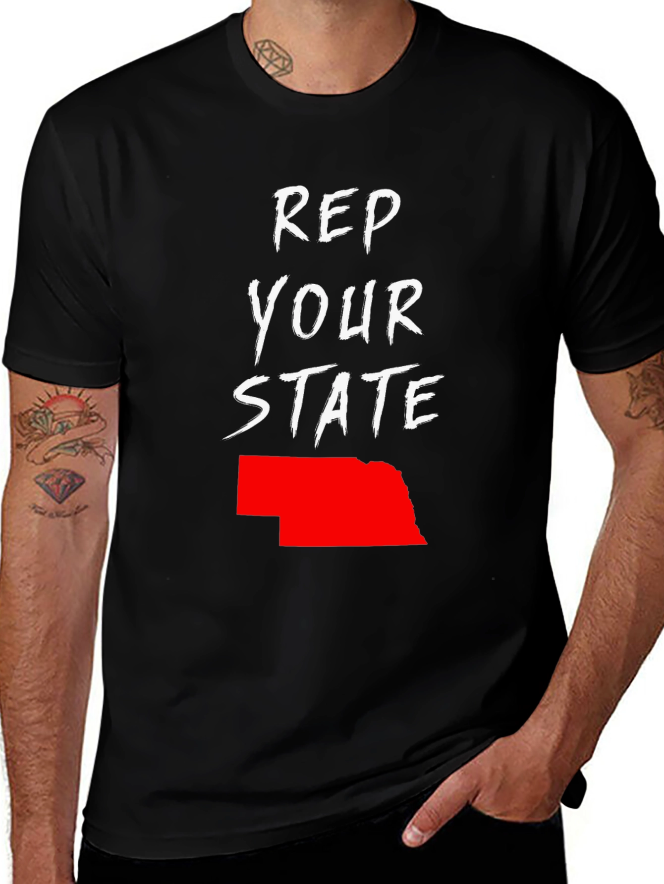 Rep Your State Nebraska Graphic Tee