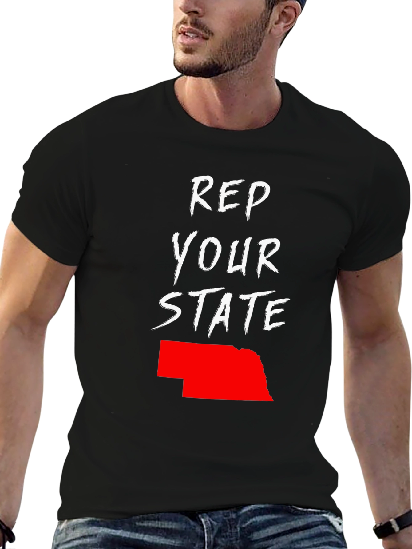 Rep Your State Nebraska Graphic Tee