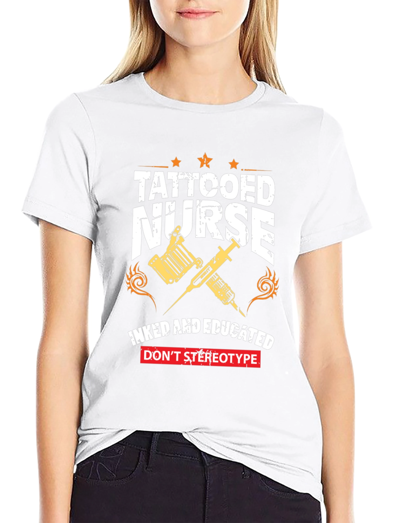 Tattooed Nurse Graphic Tee