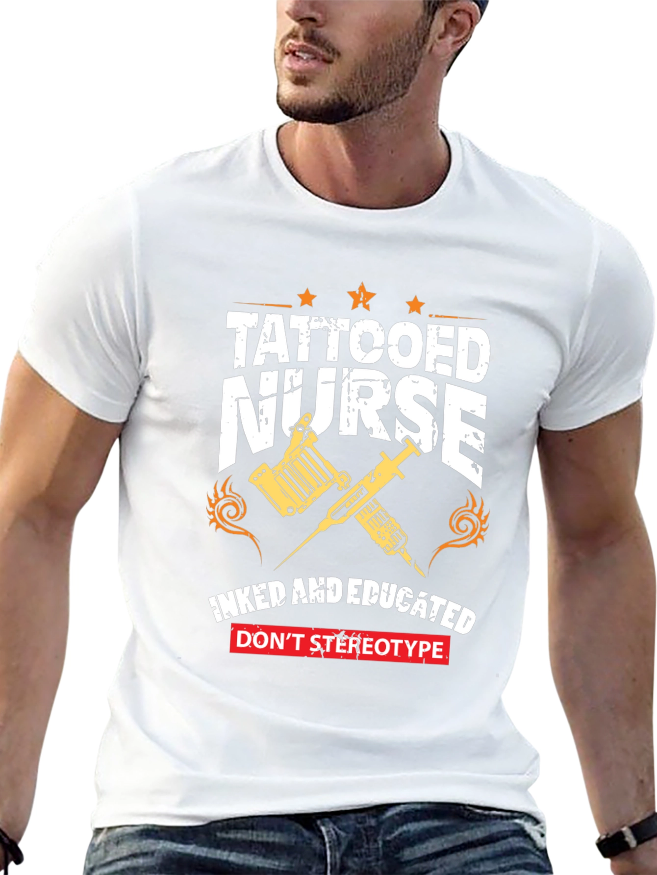 Tattooed Nurse Graphic Tee