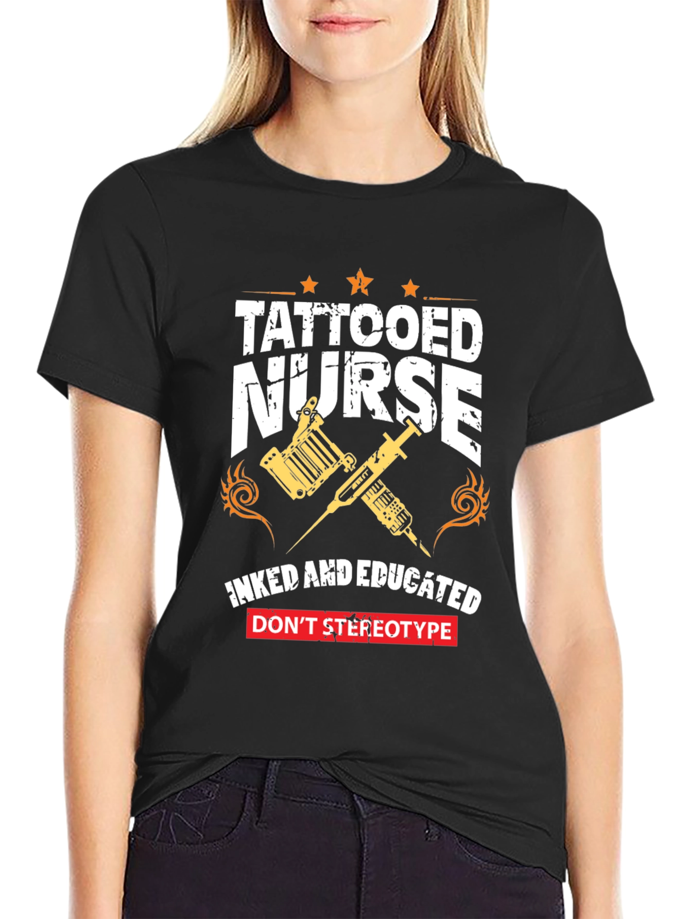 Tattooed Nurse Graphic Tee