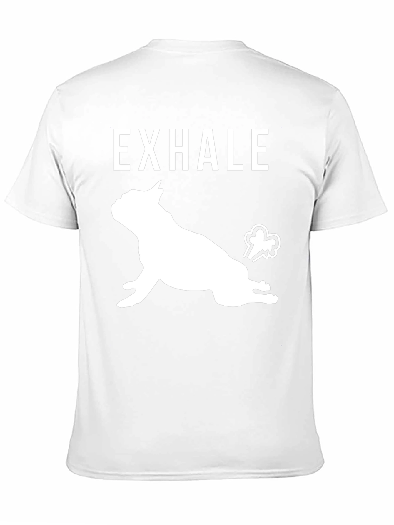 Exhale Dog Yoga Black Graphic T-Shirt