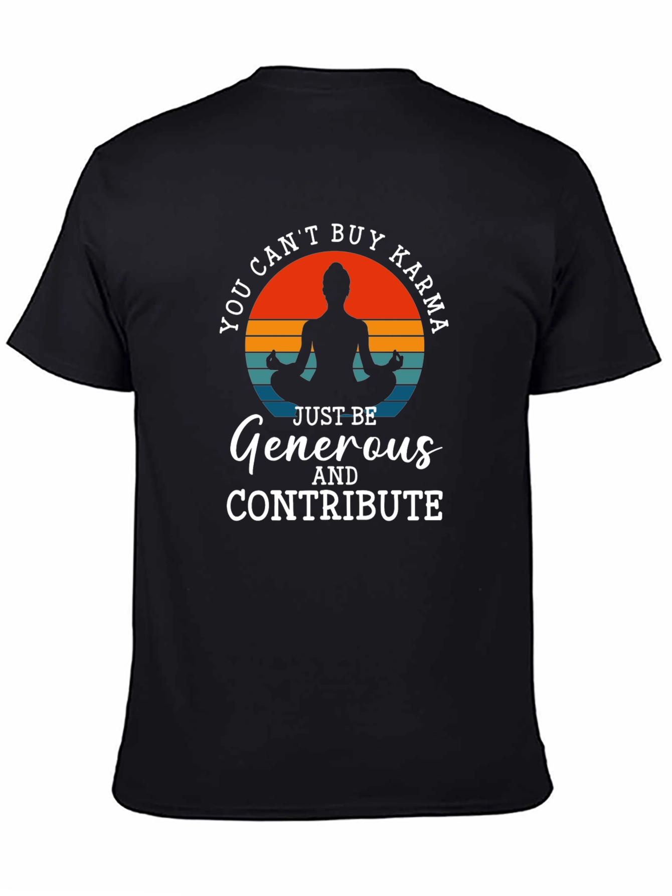 Karma Yoga T-Shirt - Generous Contributor Design
