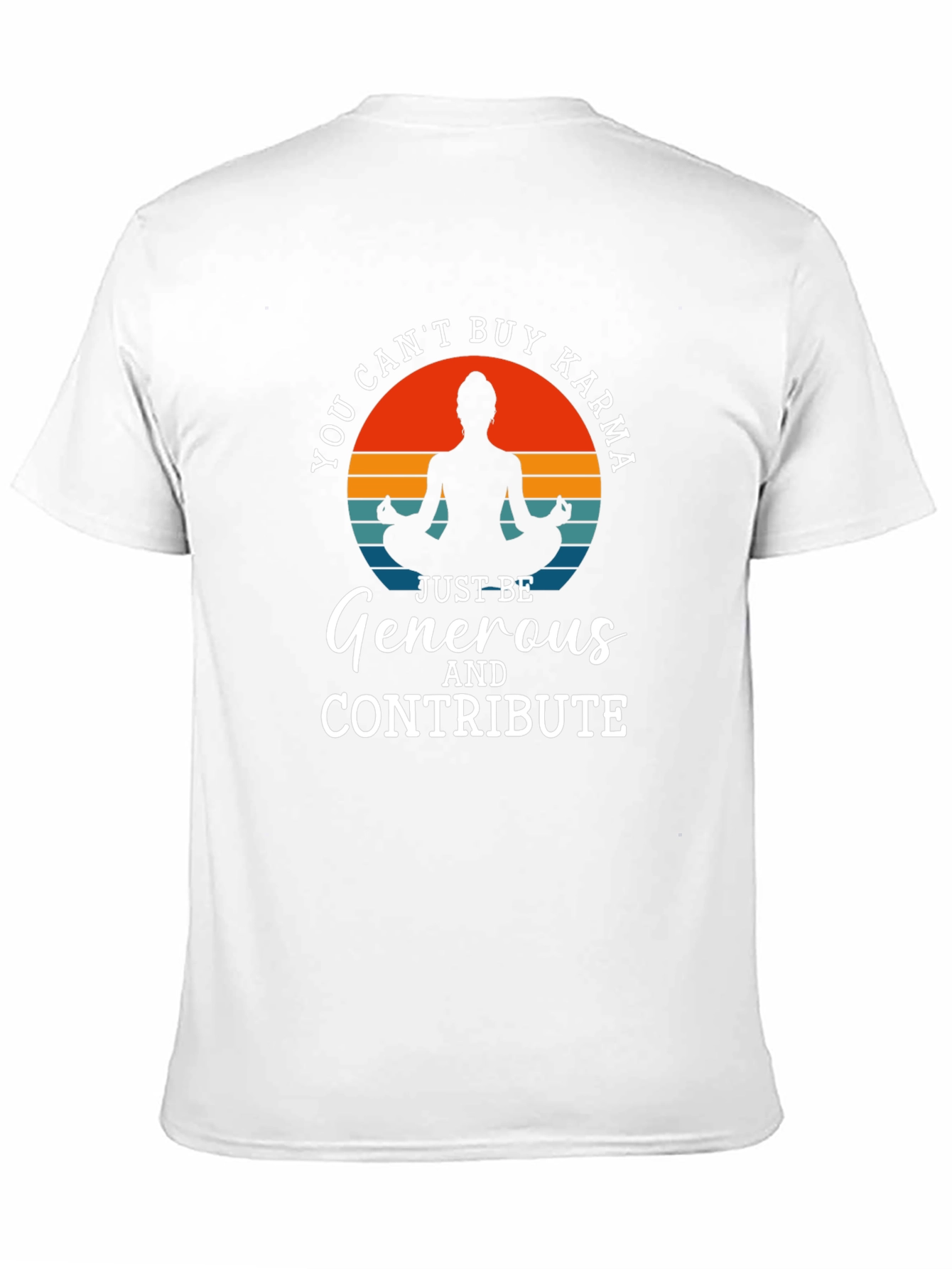 Karma Yoga T-Shirt - Generous Contributor Design