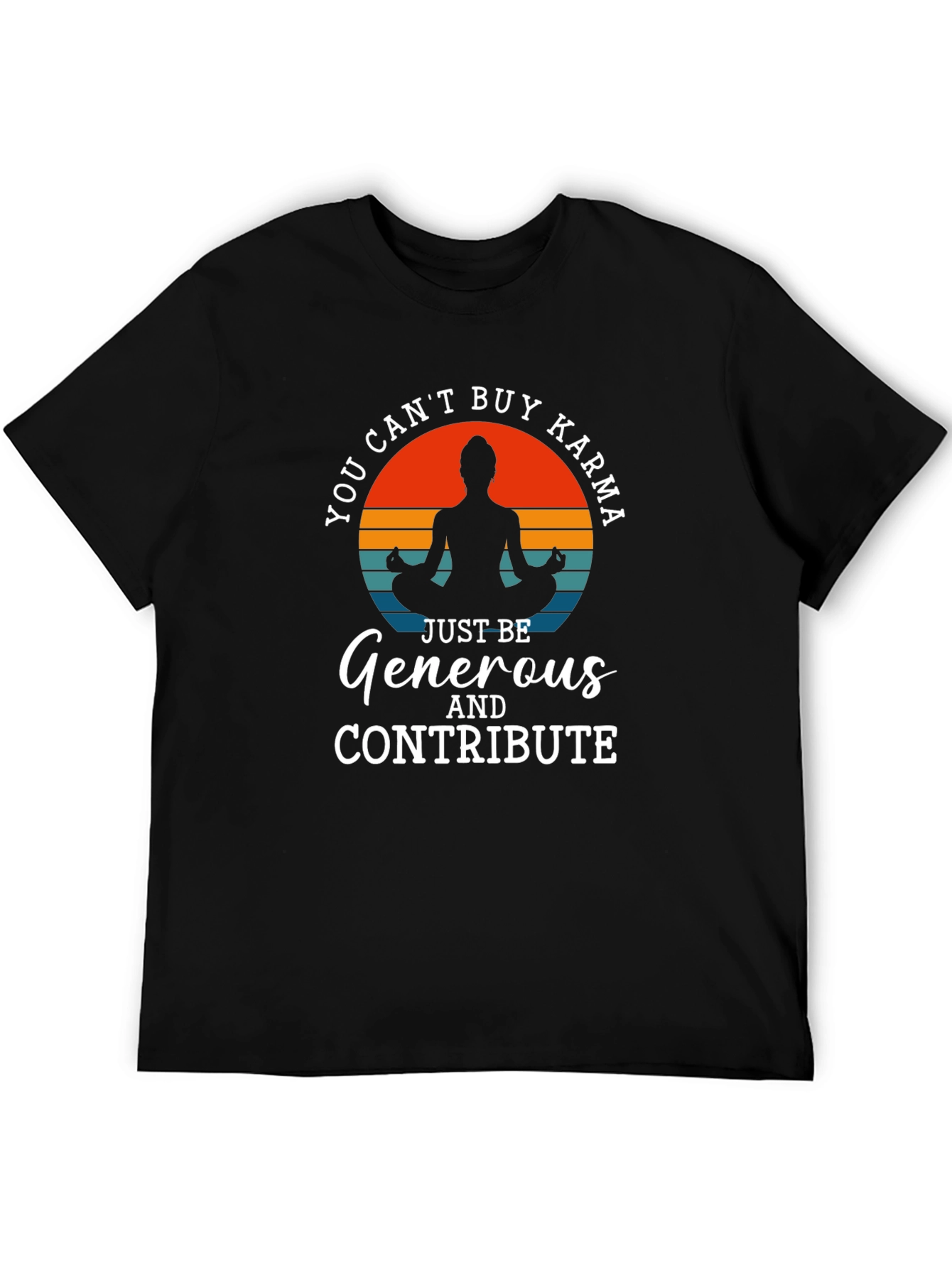 Karma Yoga T-Shirt - Generous Contributor Design