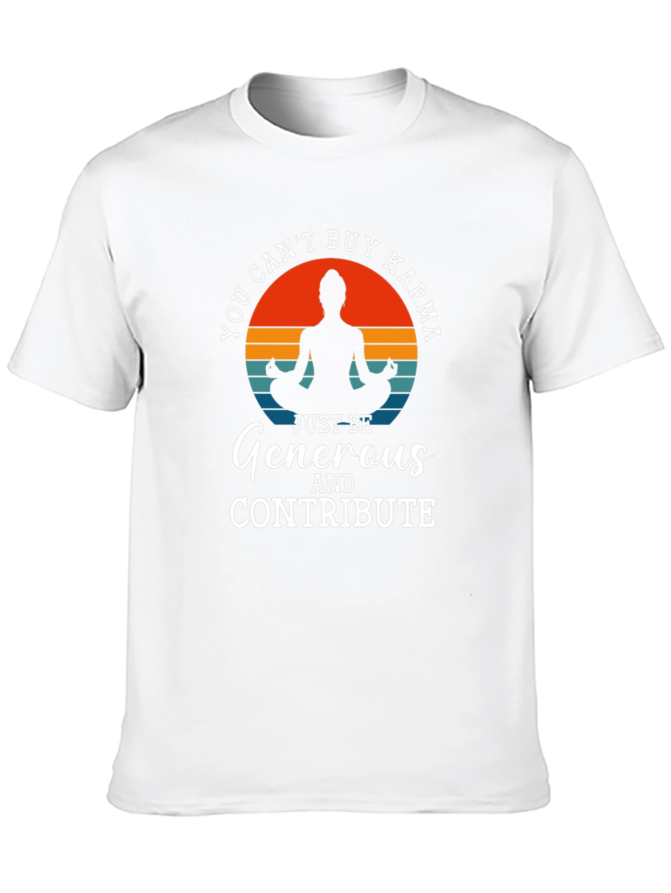 Karma Yoga T-Shirt - Generous Contributor Design