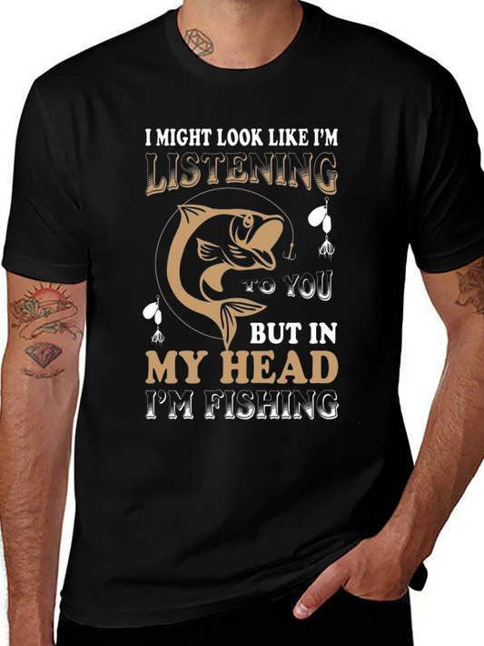 Fishing Lover T-Shirt - Im Listening But Im Fishing