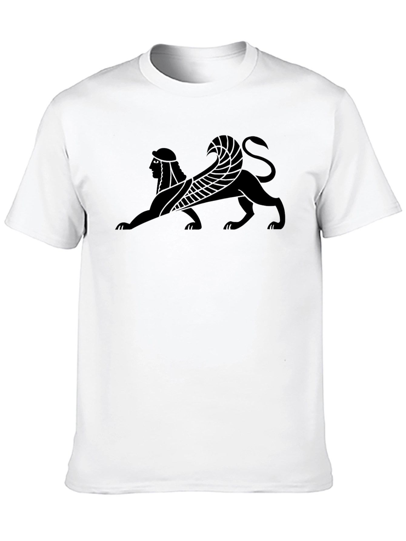 Sphinx Graphic Tee - Black Cotton T-Shirt