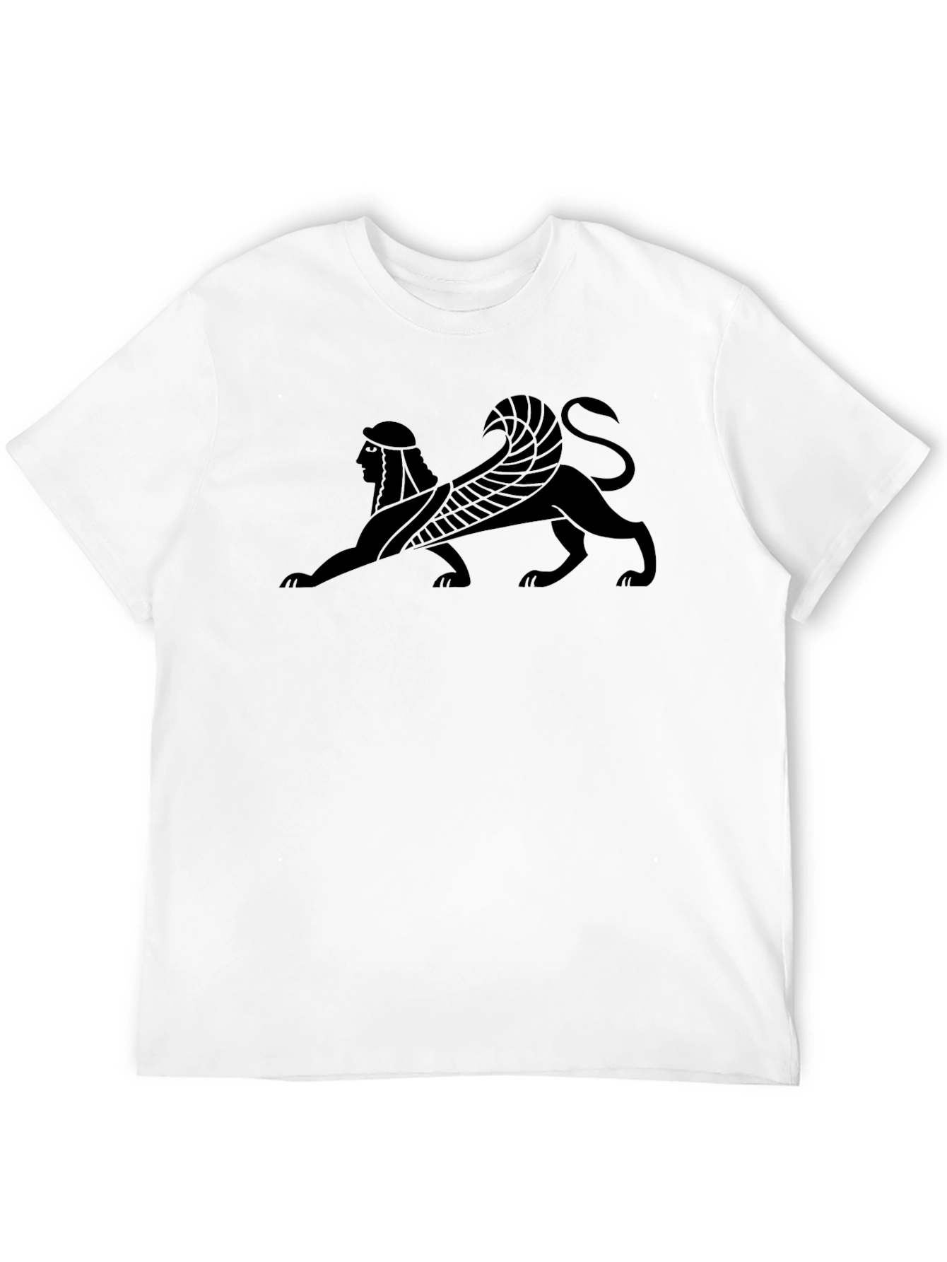 Sphinx Graphic Tee - Black Cotton T-Shirt