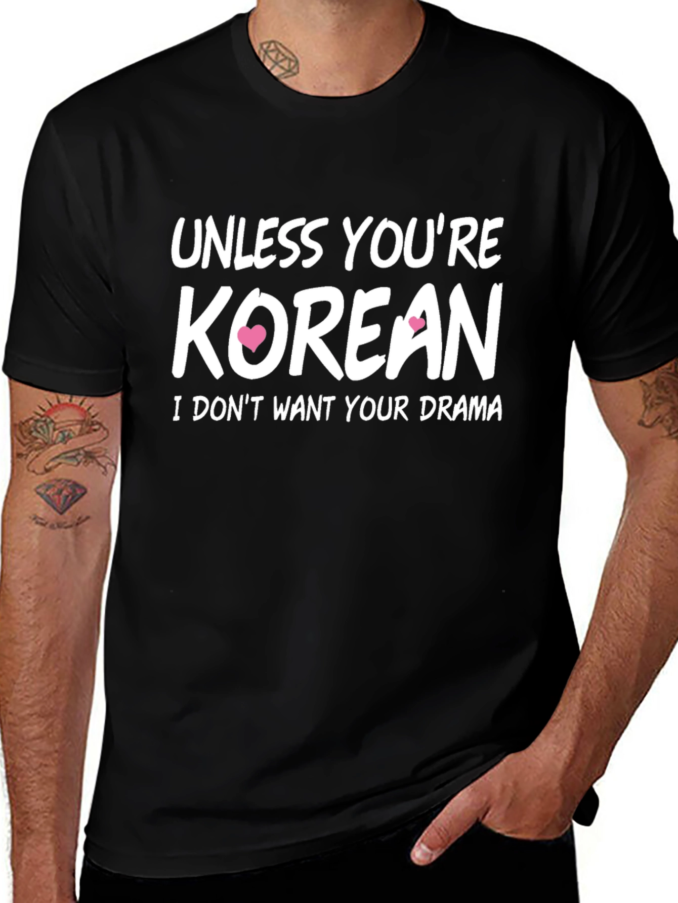 Unless Youre Korean T-Shirt - Funny Novelty Tee