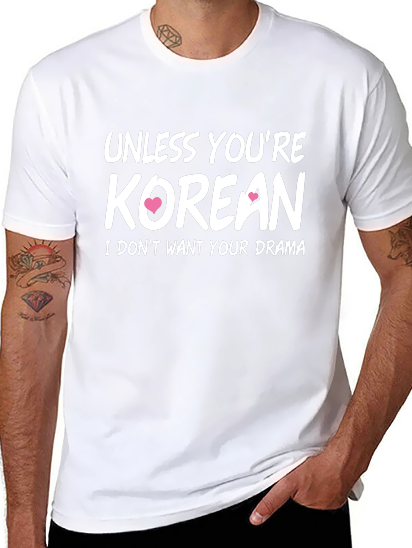 Unless Youre Korean T-Shirt - Funny Novelty Tee