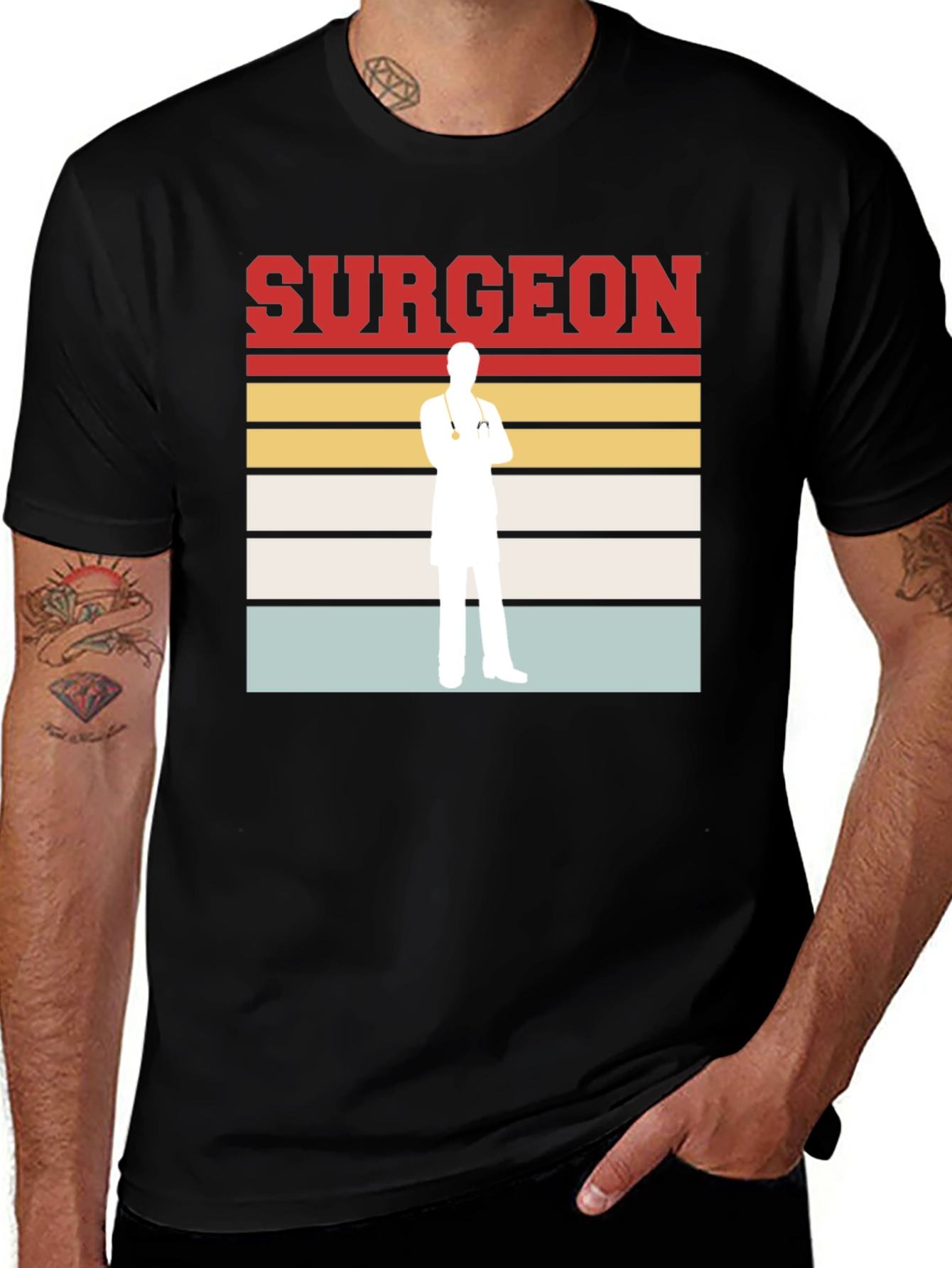 Surgeon Graphic Tee - Retro Medical Doctor T-Shirt
