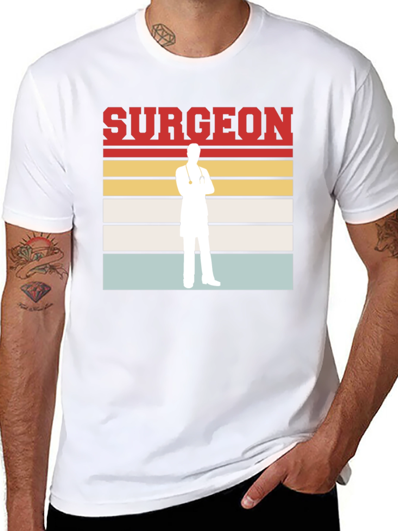 Surgeon Graphic Tee - Retro Medical Doctor T-Shirt