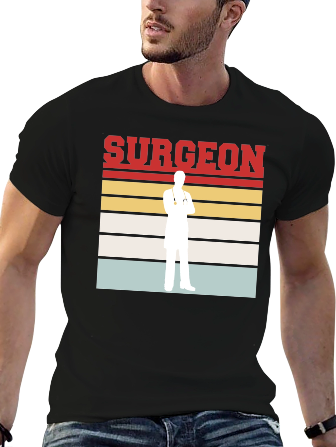 Surgeon Graphic Tee - Retro Medical Doctor T-Shirt
