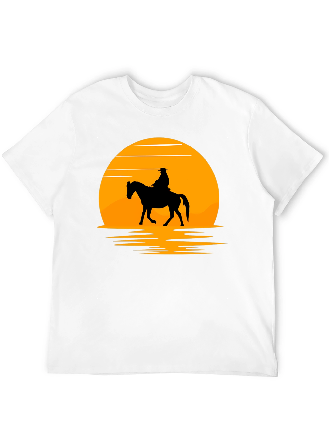 Sunset Rider Graphic Tee - Western Style