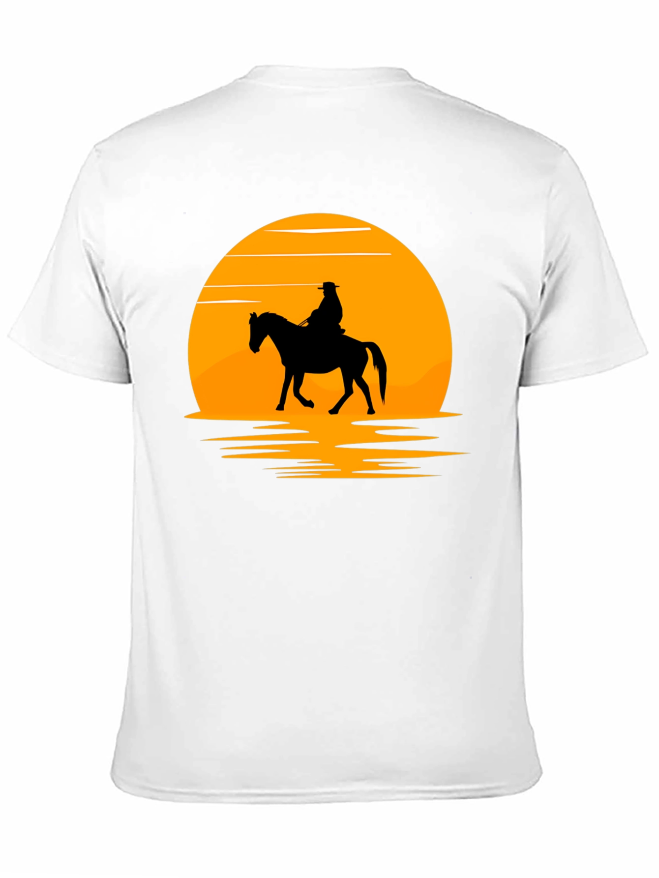 Sunset Rider Graphic Tee - Western Style