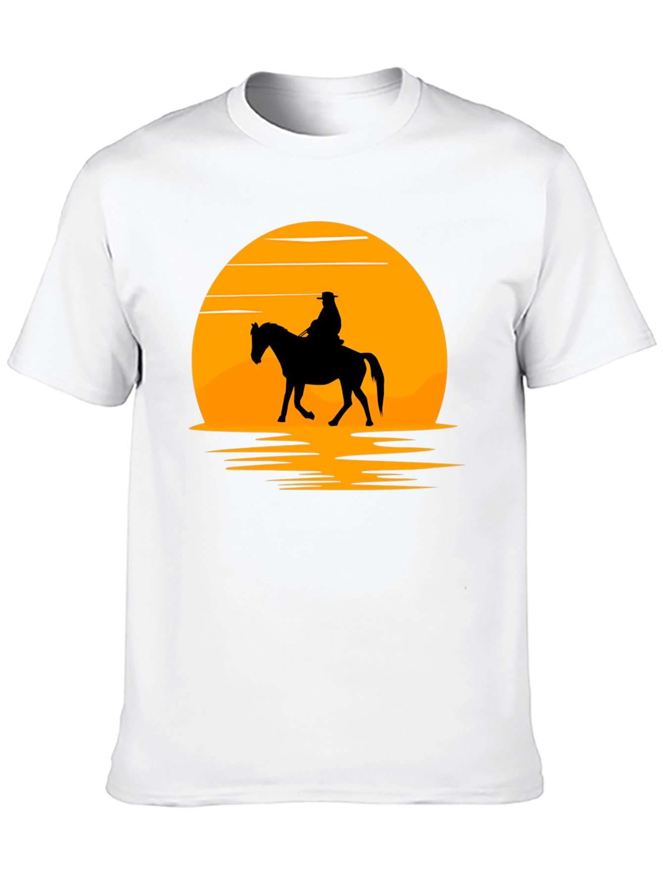 Sunset Rider Graphic Tee - Western Style